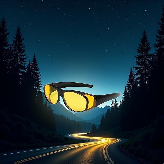 Gafas de visión nocturna polarizadas Cauaoa con tinte amarillo