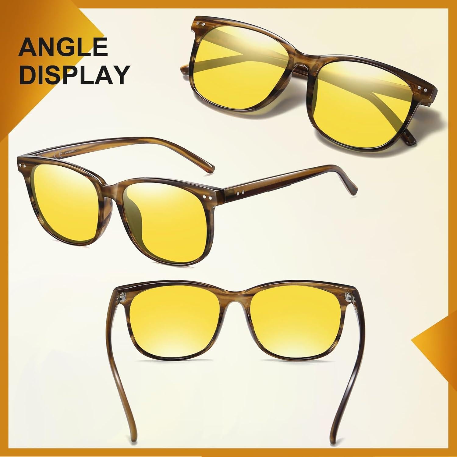 Gafas de Conducción Nocturna Kelinln Polarizadas HD Unisex