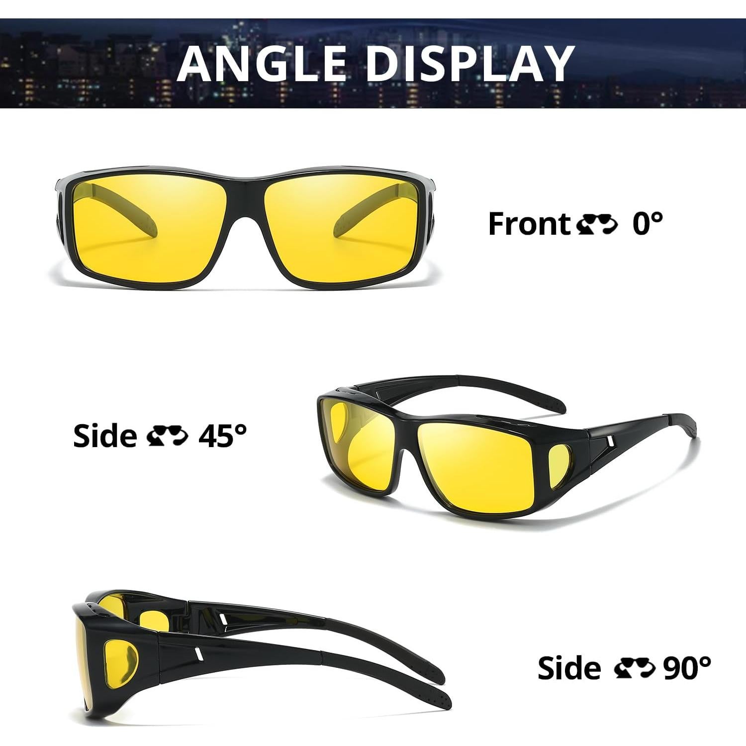 Gafas IGnaef Fit Over HD Polarizadas para Conducir de Noche