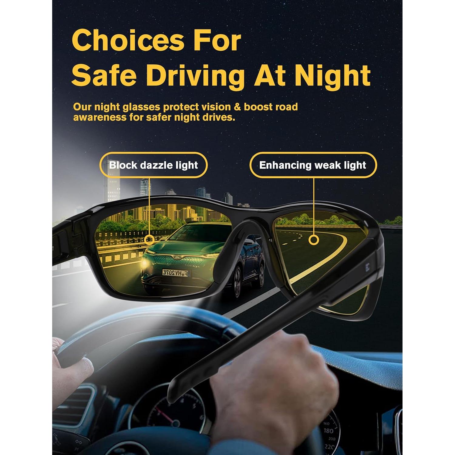 Gafas de Visión Nocturna BIRCEN Antideslumbrantes Unisex