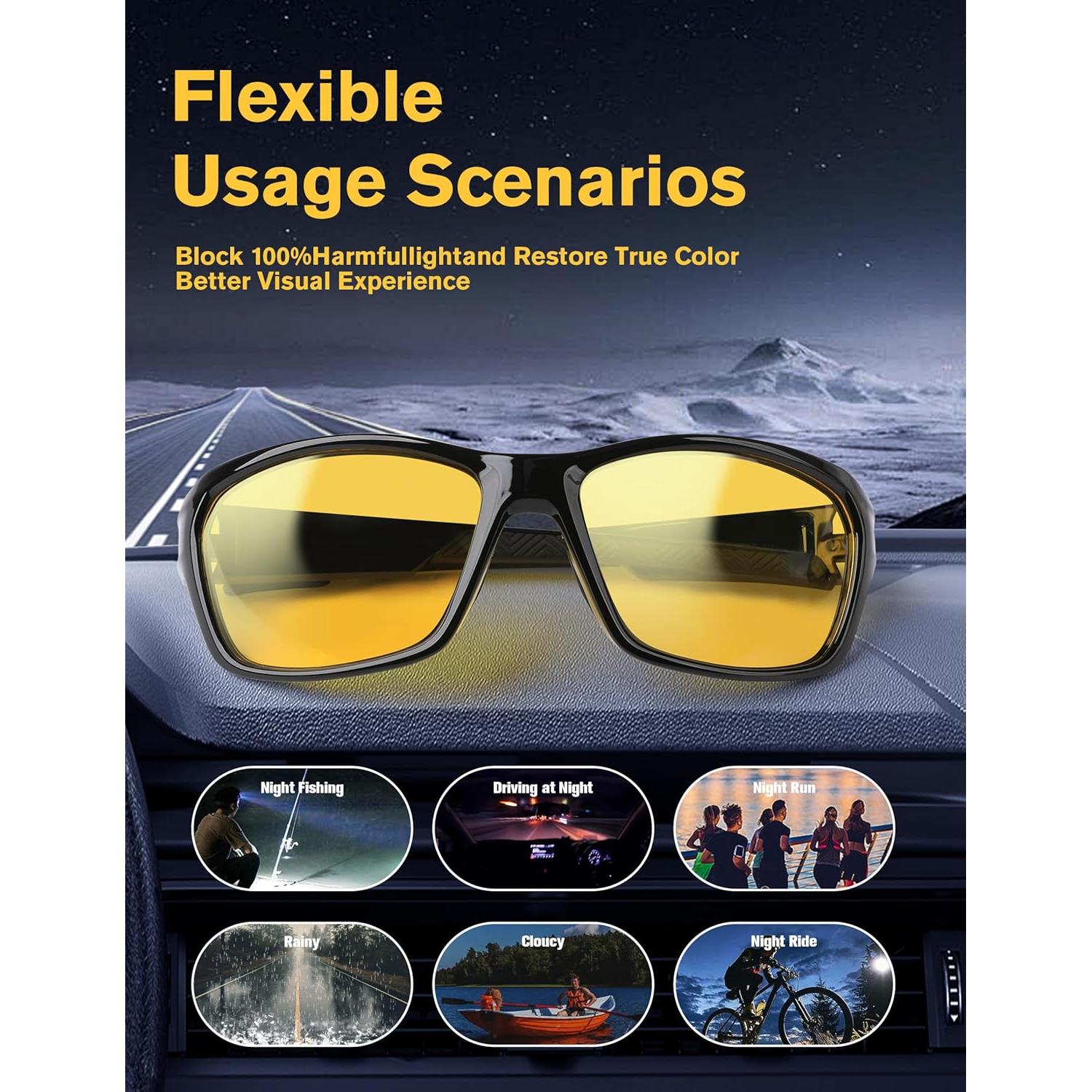 Gafas de Visión Nocturna BIRCEN Antideslumbrantes Unisex