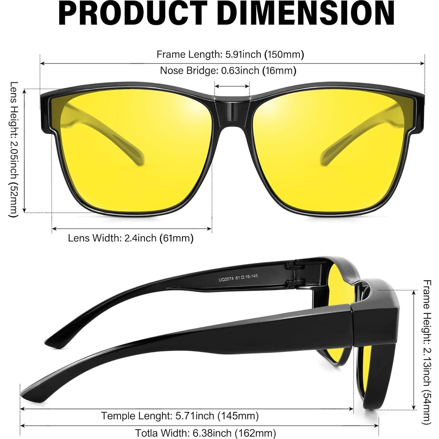 Gafas de Visión Nocturna URUMQI Polarizadas Antirreflejo