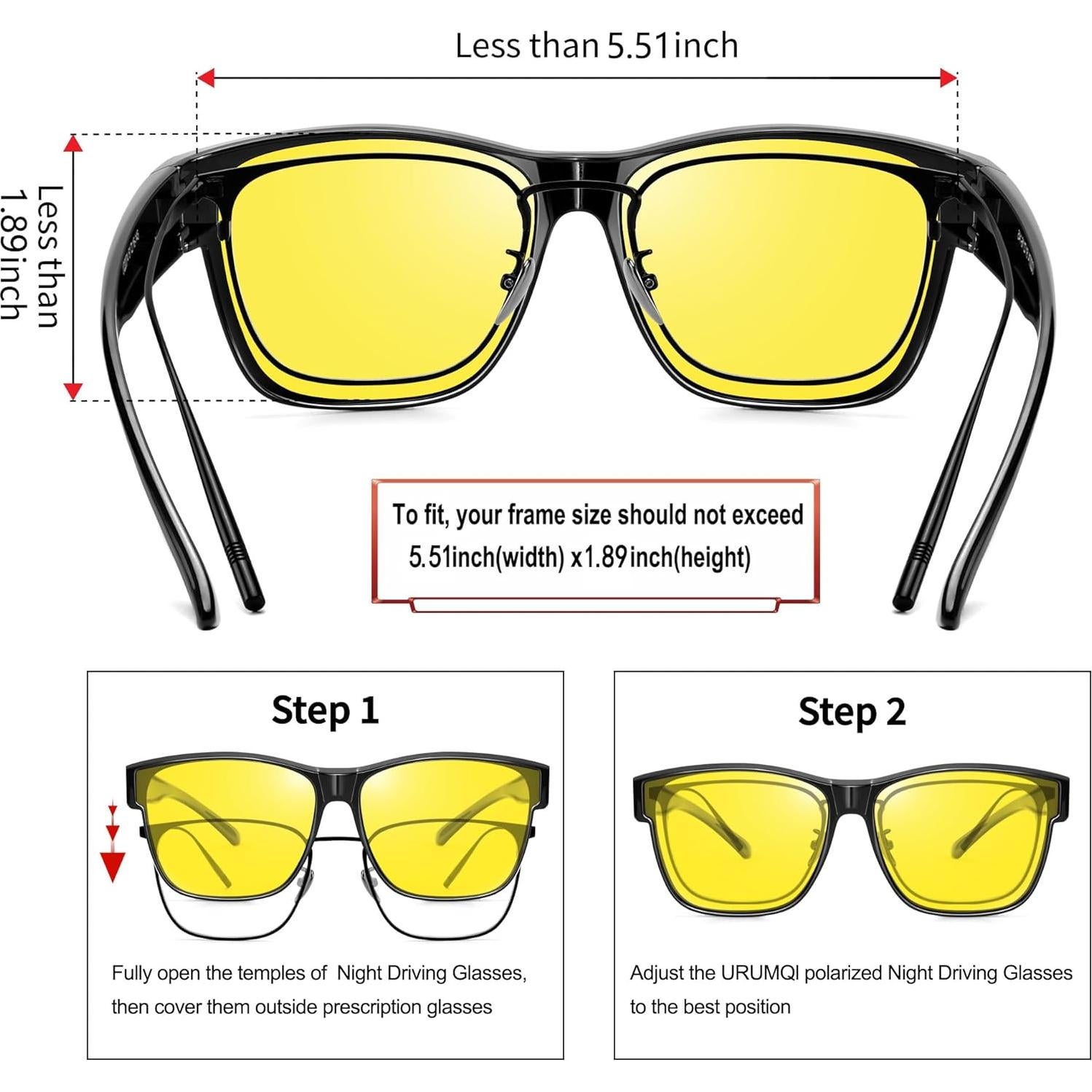 Gafas de Visión Nocturna URUMQI Polarizadas Antirreflejo
