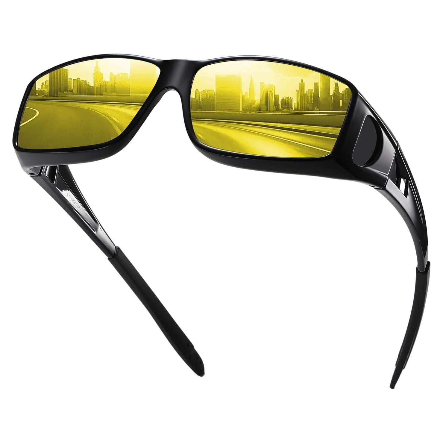 Gafas de Visión Nocturna Haolota Lentes Amarillos Antirreflejo