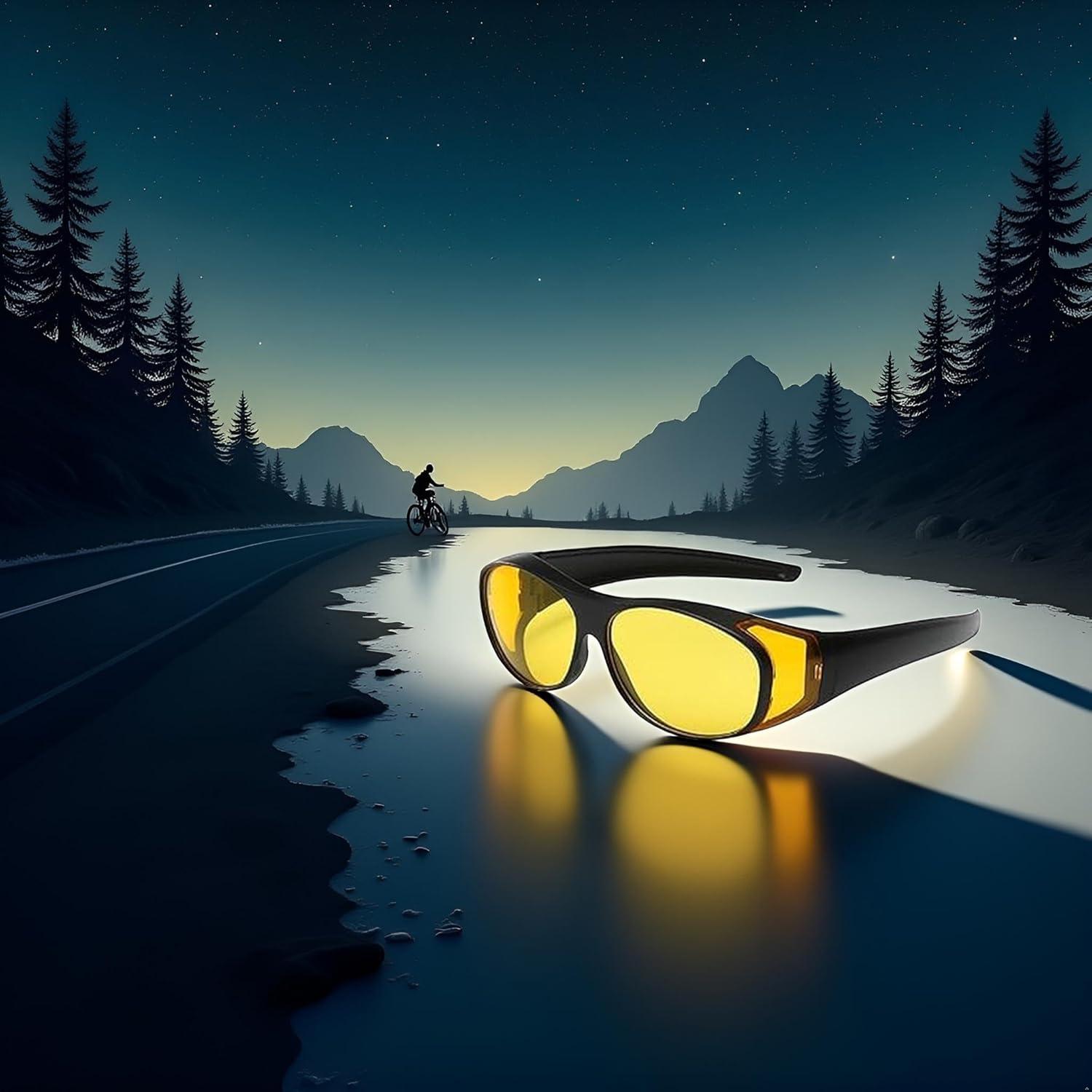 Gafas de Visión Nocturna Infrarrojas UV Amarillas Ajustables