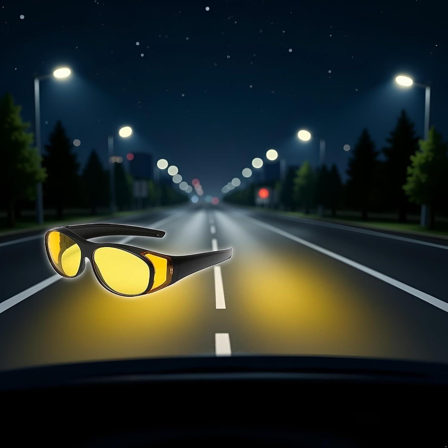 Gafas de Visión Nocturna Infrarrojas UV Amarillas Ajustables