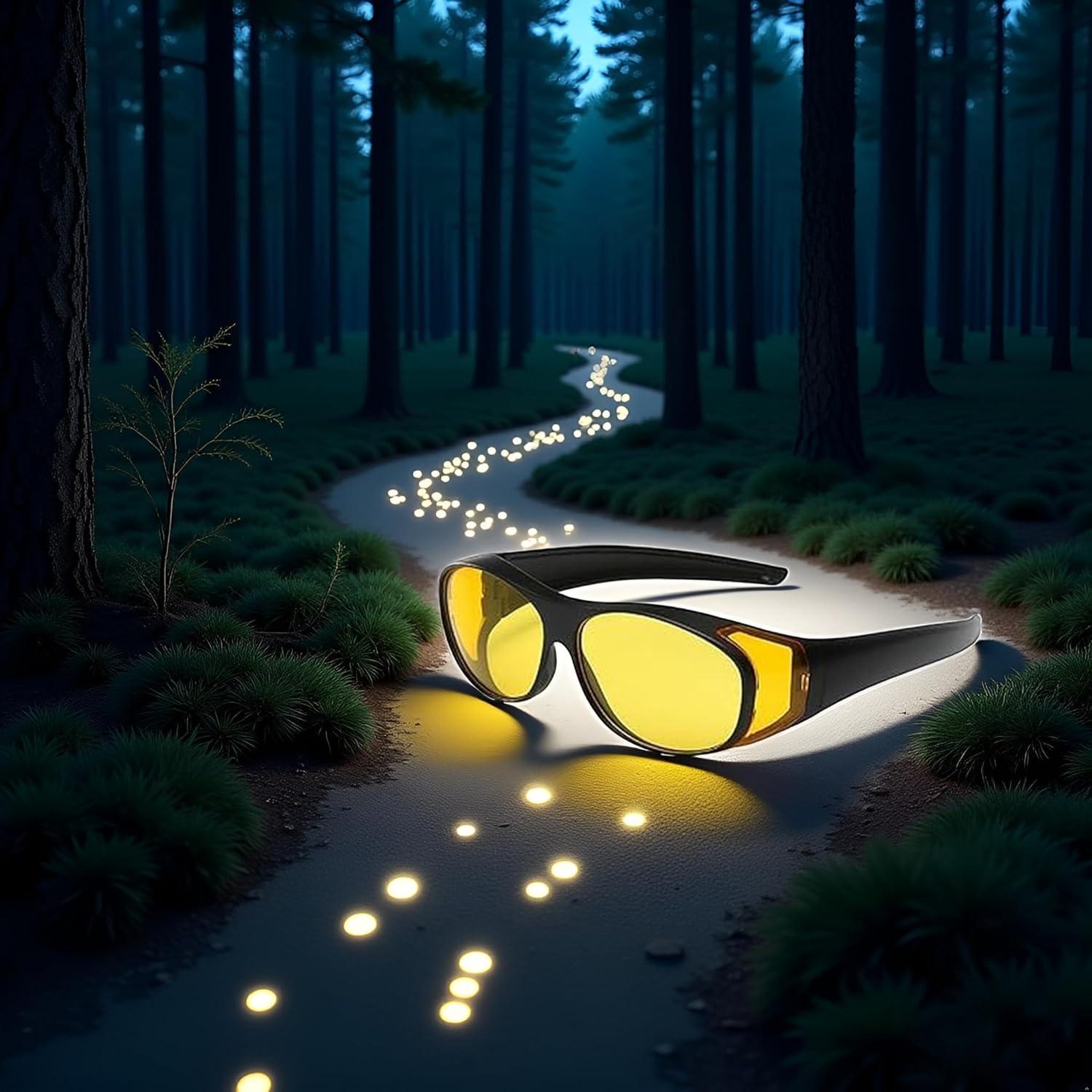 Gafas de Visión Nocturna Infrarrojas UV Amarillas Ajustables