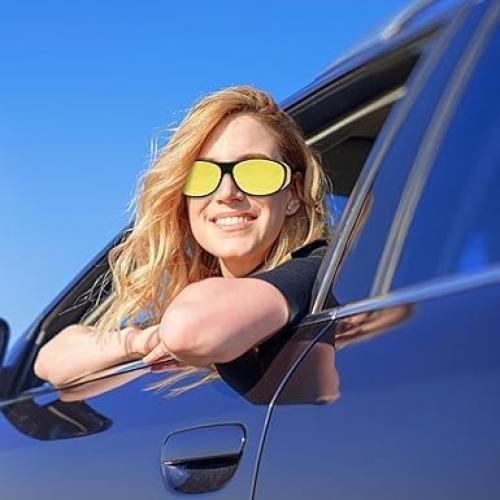 Gafas de Visión Nocturna Infrarrojas UV Amarillas Ajustables