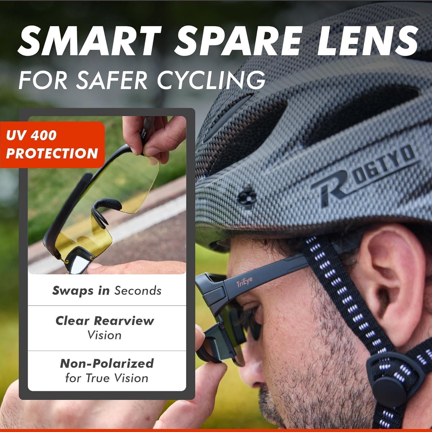 Lente de Repuesto TriEye para Gafas de Ciclismo UV400