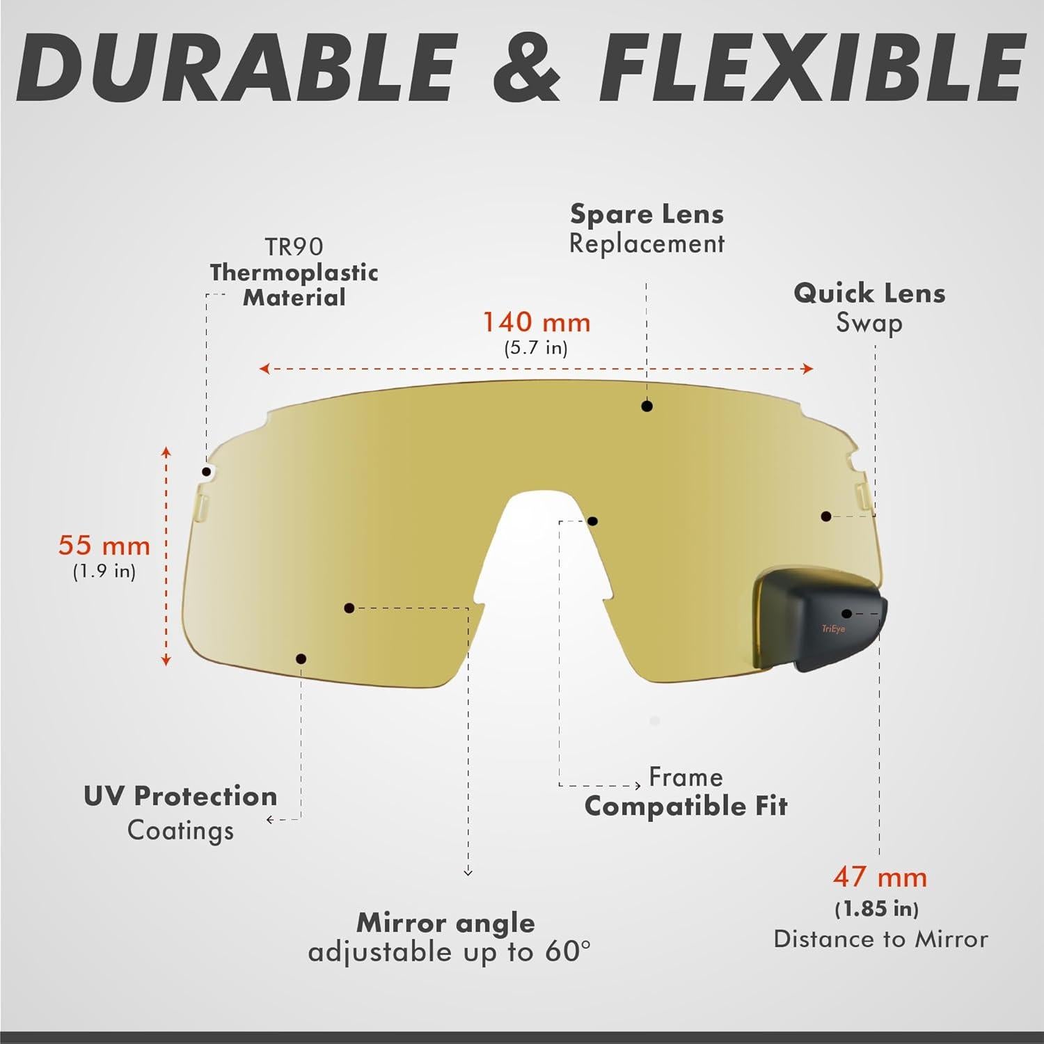 Lente de Repuesto TriEye para Gafas de Ciclismo UV400