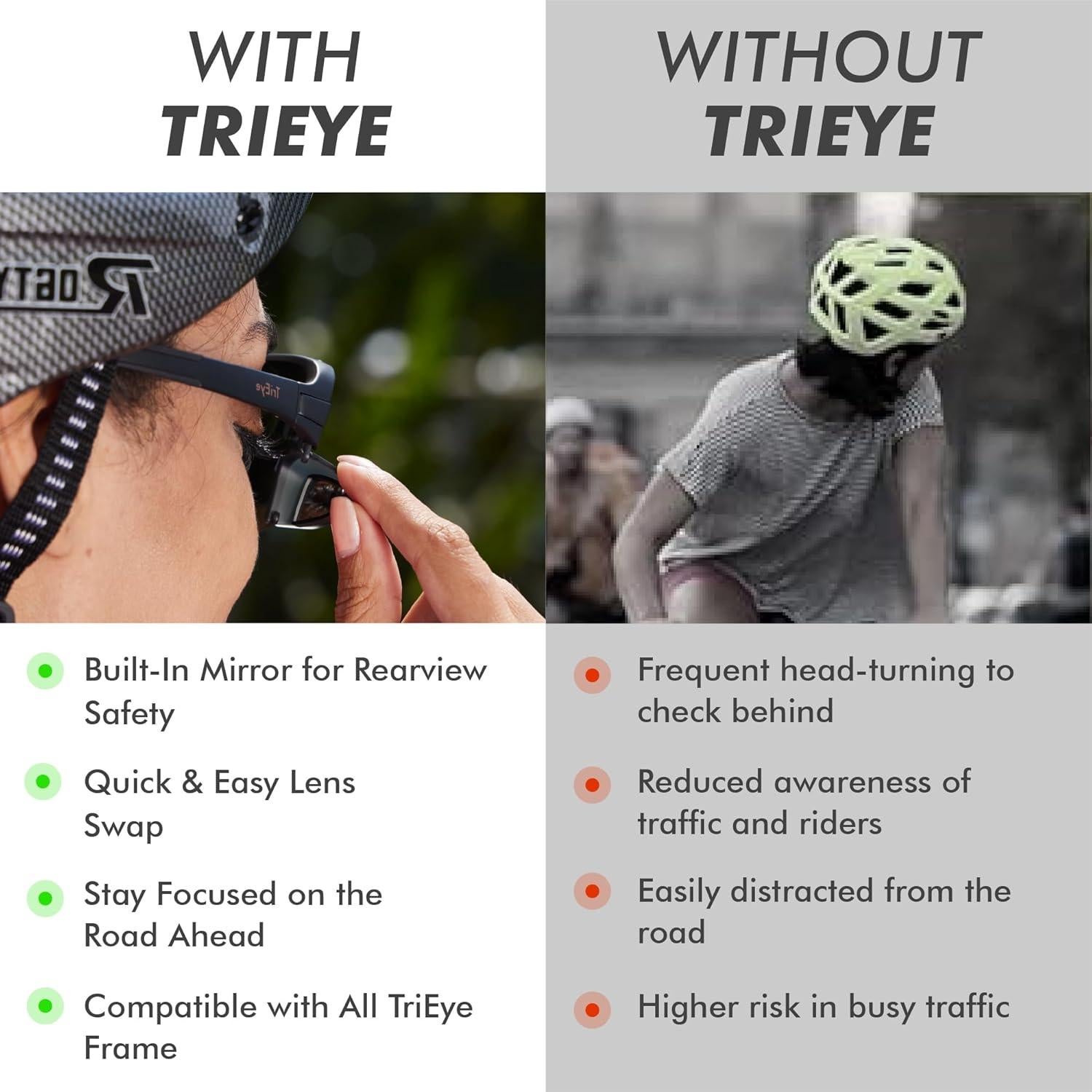 Lente de Repuesto TriEye para Gafas de Ciclismo UV400