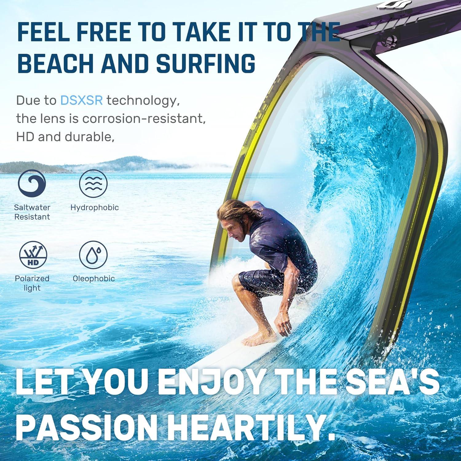 Gafas de sol deportivas TOREGE Nautilus UV400 unisex TR90