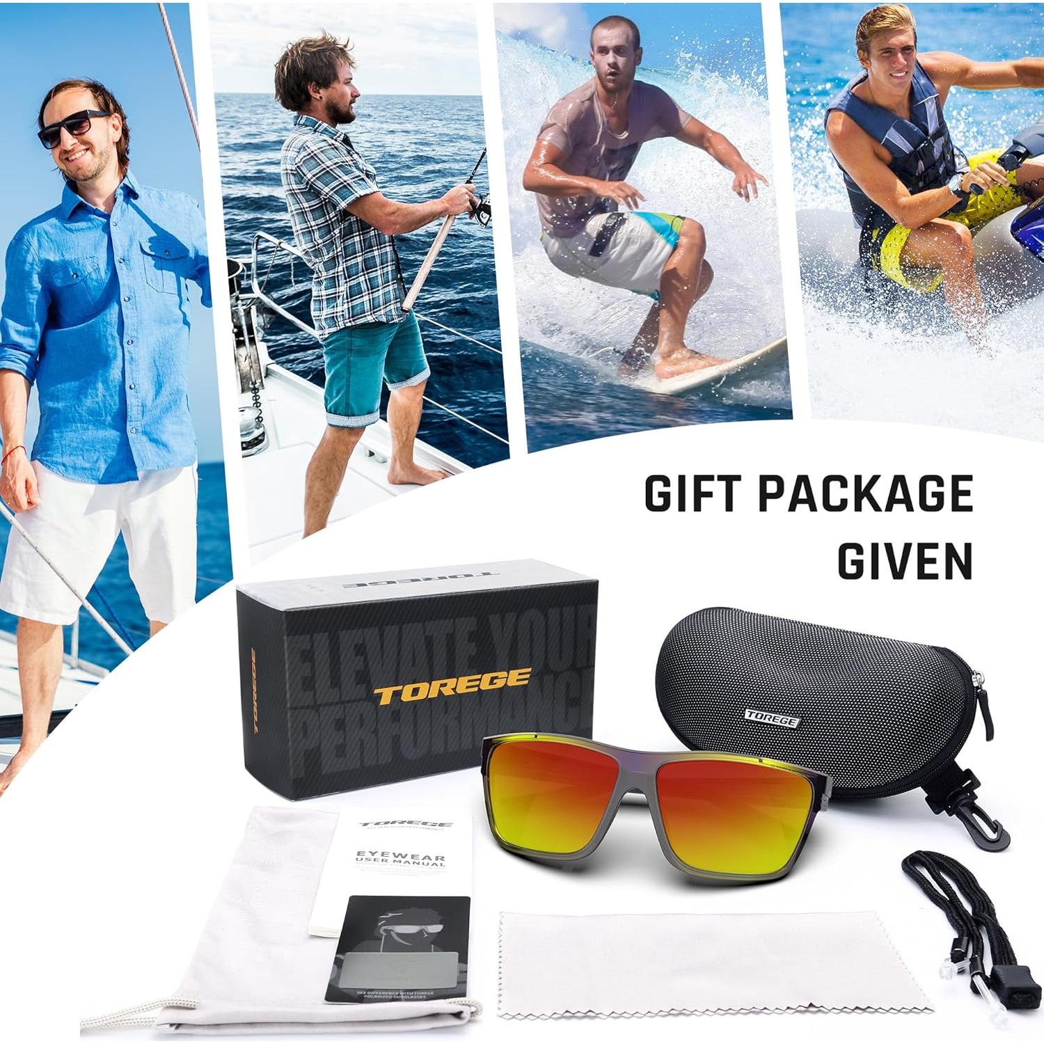 Gafas de sol deportivas TOREGE Nautilus UV400 unisex TR90