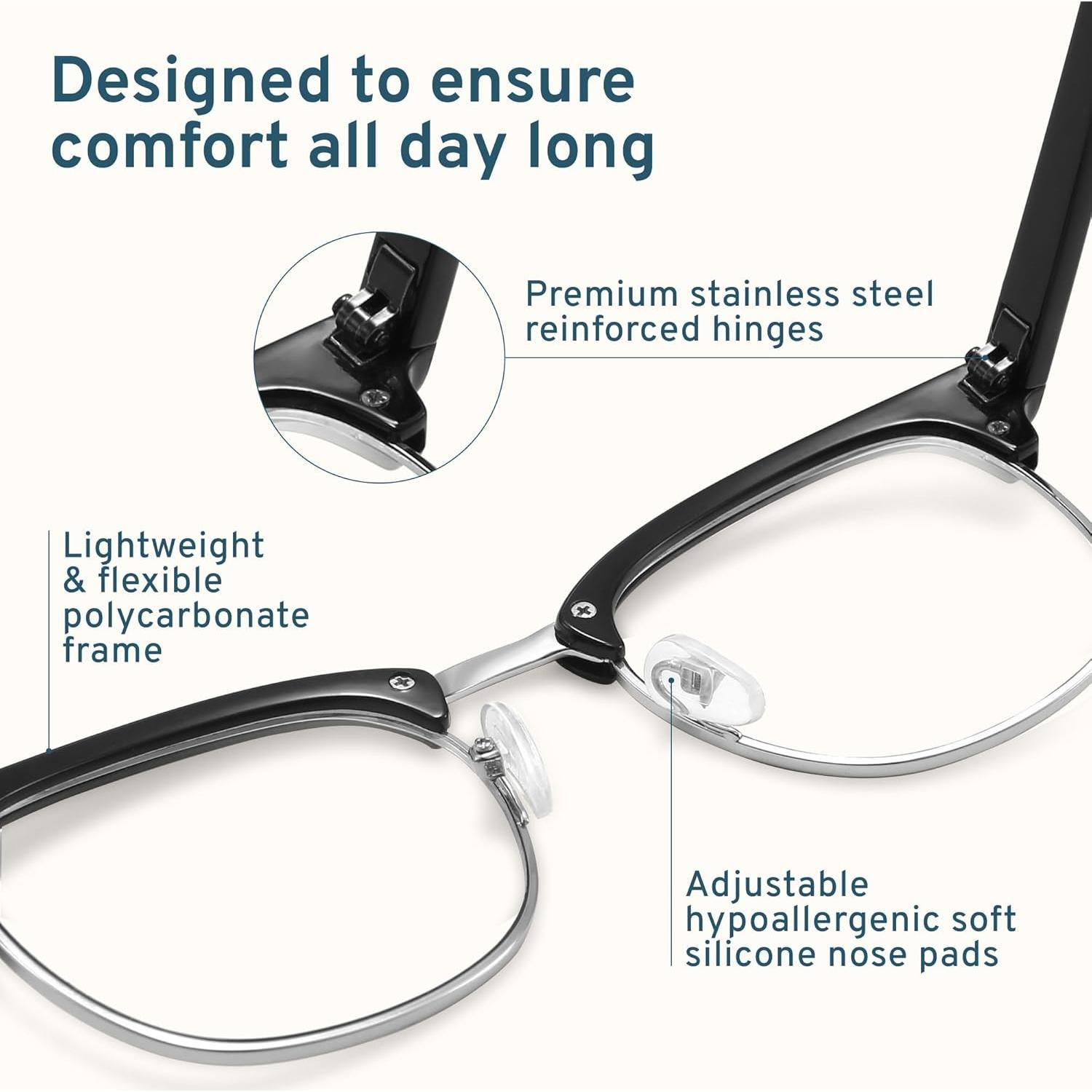 Gafas de Bloqueo de Luz Azul Racico UV400 para Hombres y Mujeres