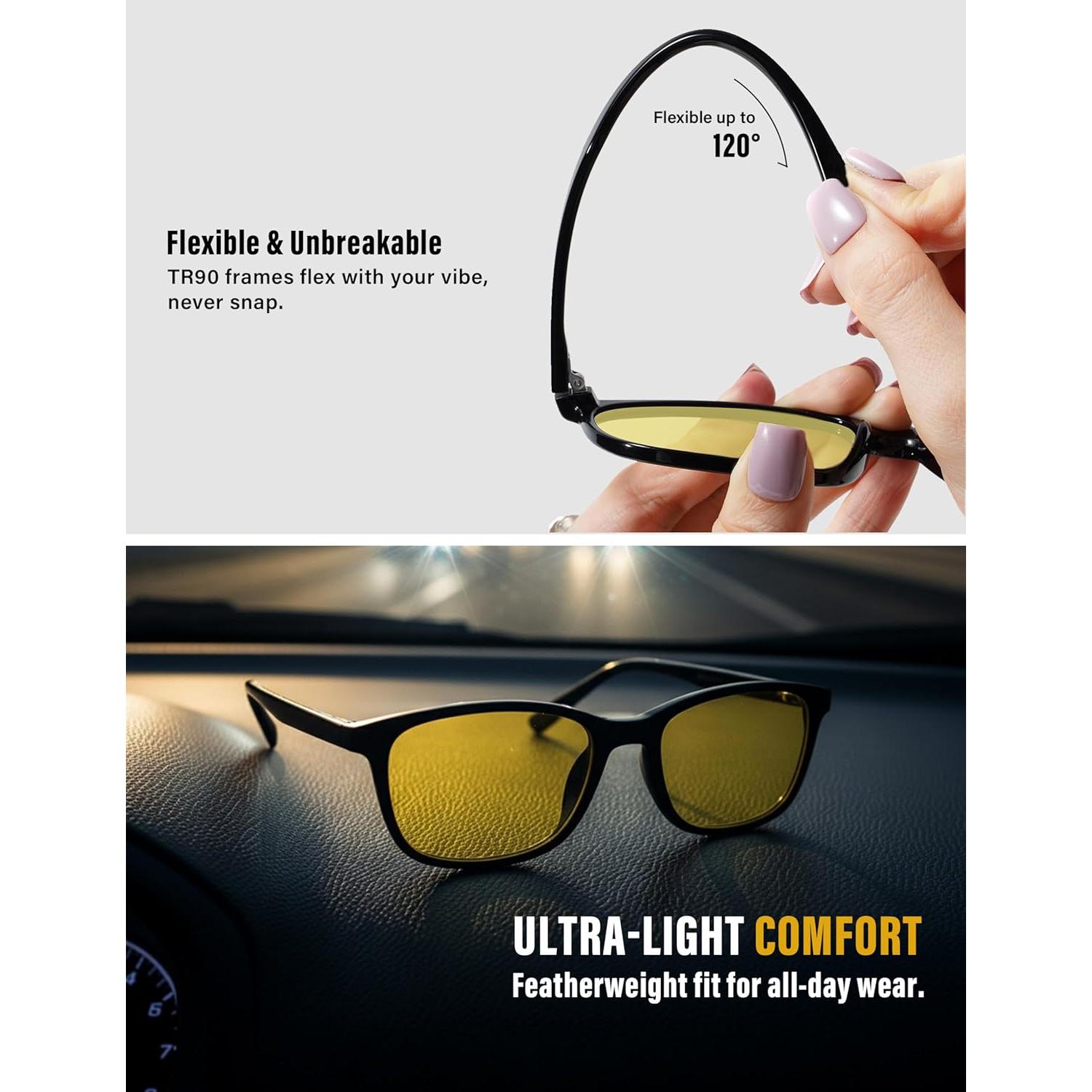 Gafas de Bloqueo Luz Azul TIJN Unisex con Lentes Anti-Reflejo