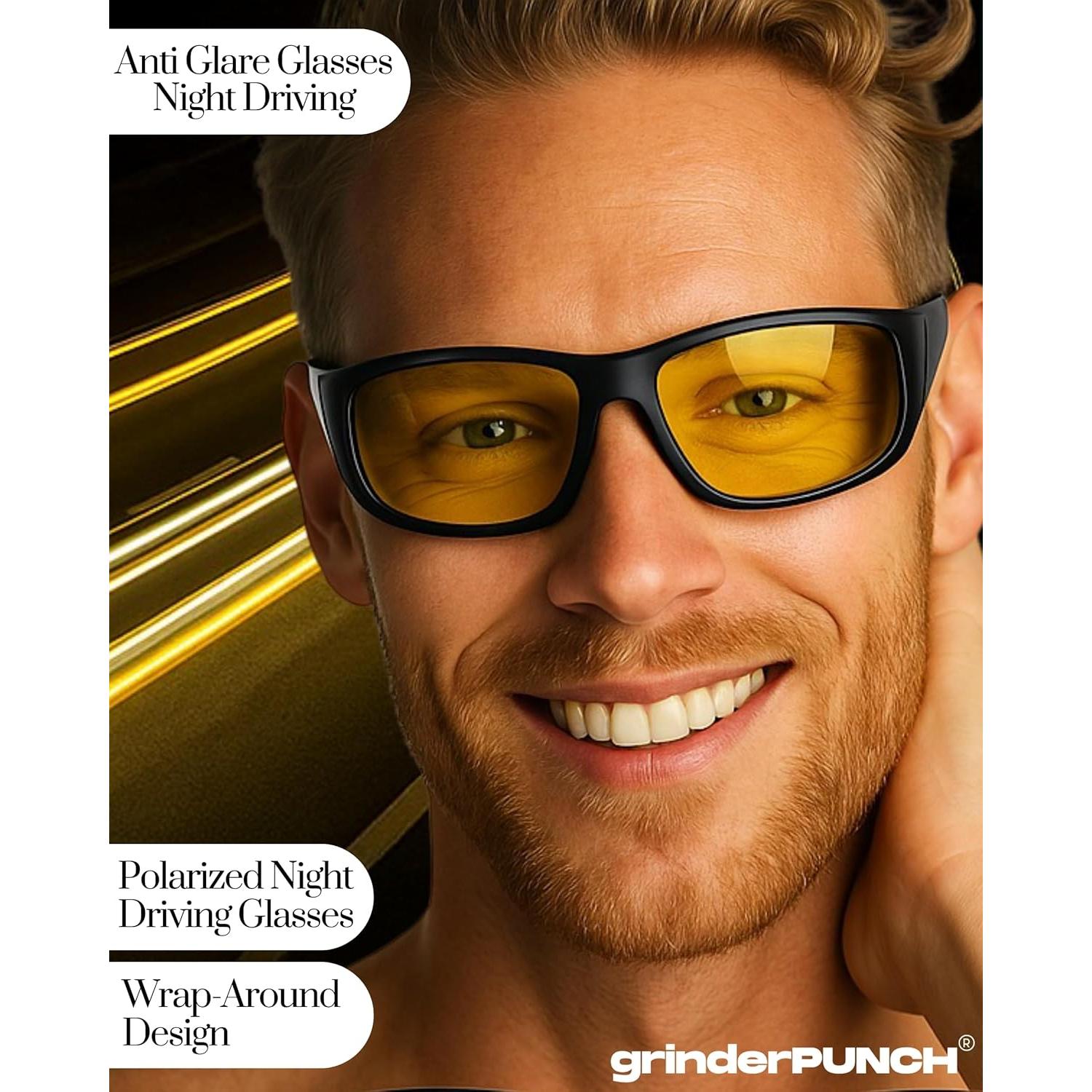 Gafas de Conducción Nocturna Polarizadas GrinderPUNCH Amarillas