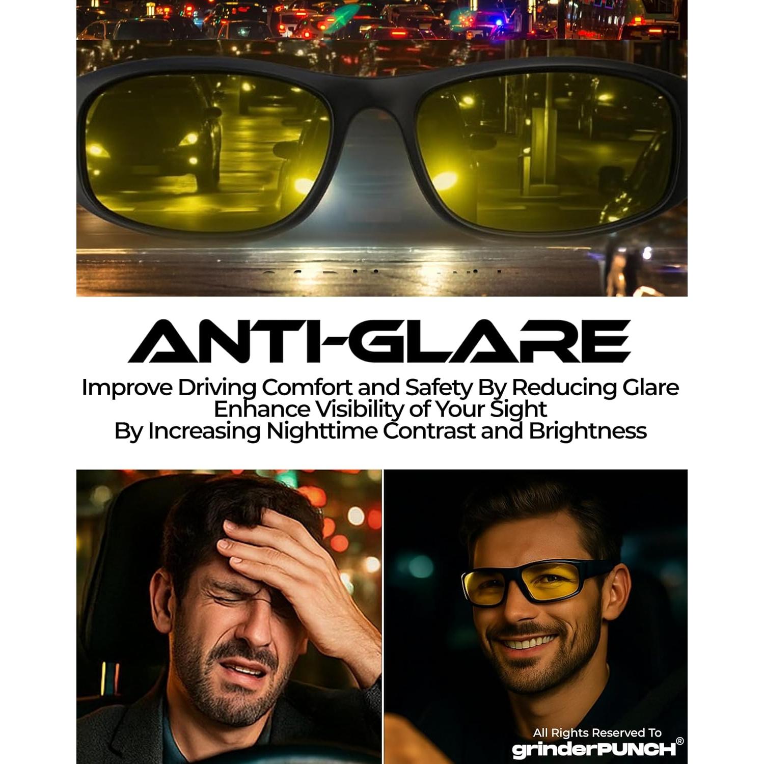 Gafas de Conducción Nocturna Polarizadas GrinderPUNCH Amarillas