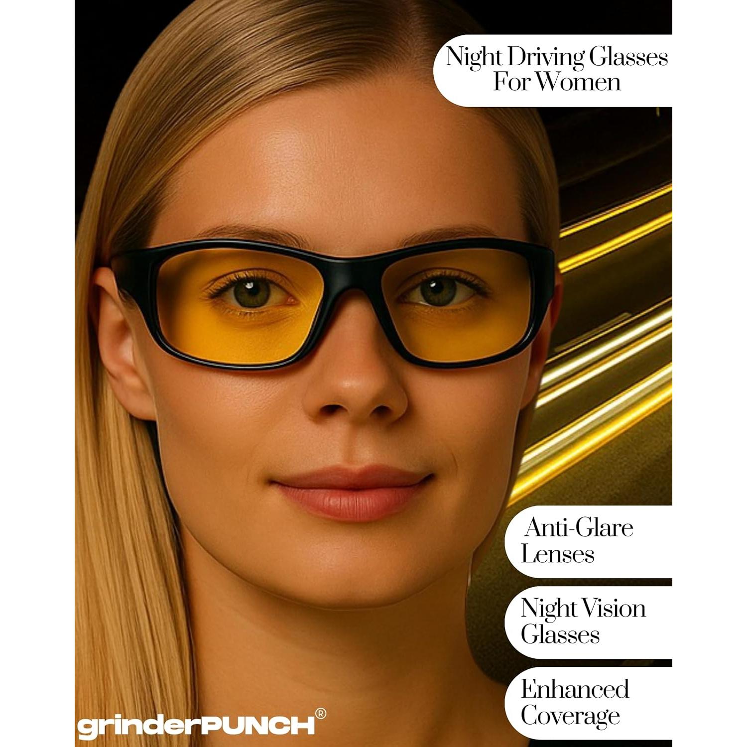 Gafas de Conducción Nocturna Polarizadas GrinderPUNCH Amarillas