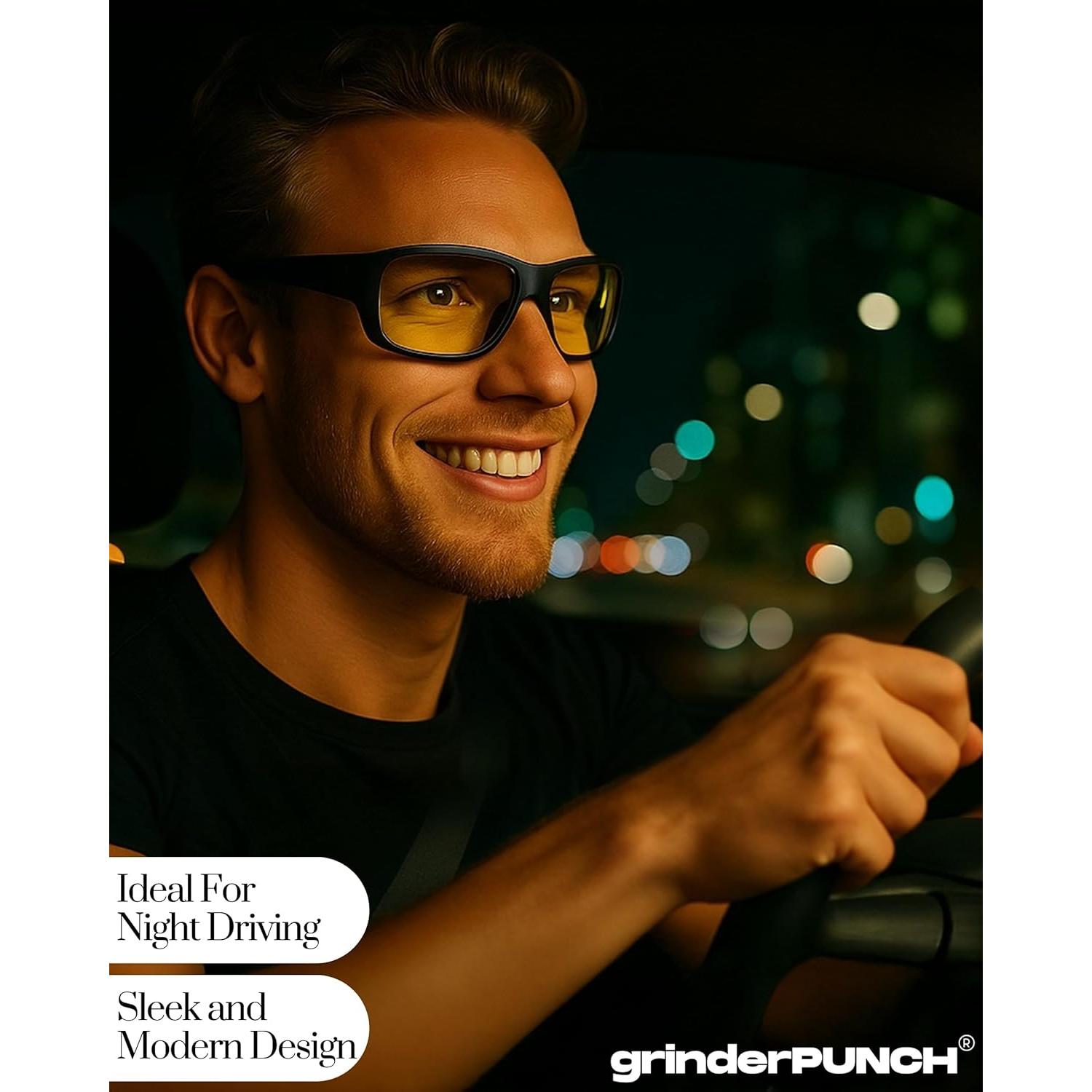 Gafas de Conducción Nocturna Polarizadas GrinderPUNCH Amarillas