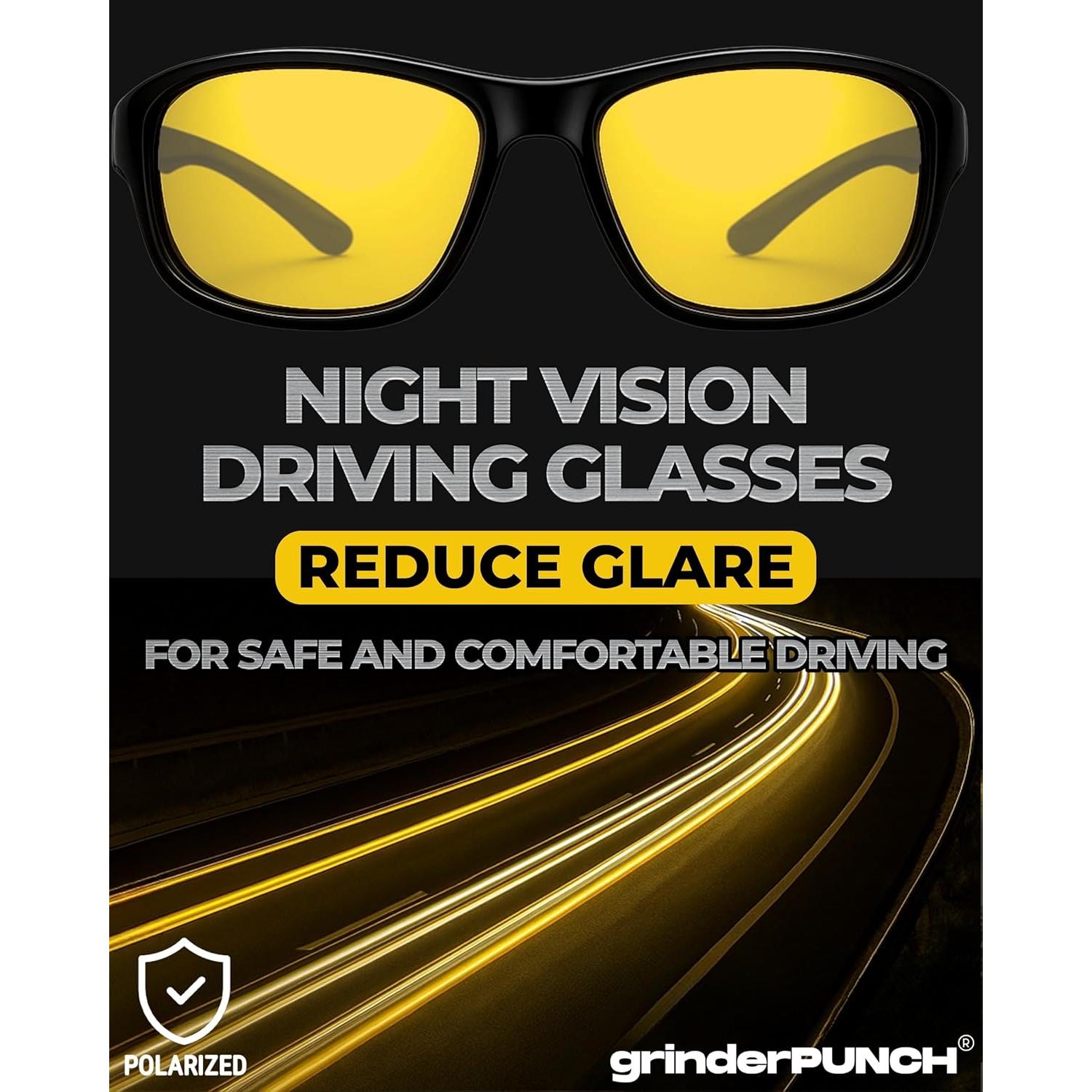 Gafas de Conducción Nocturna Polarizadas GrinderPUNCH Amarillas
