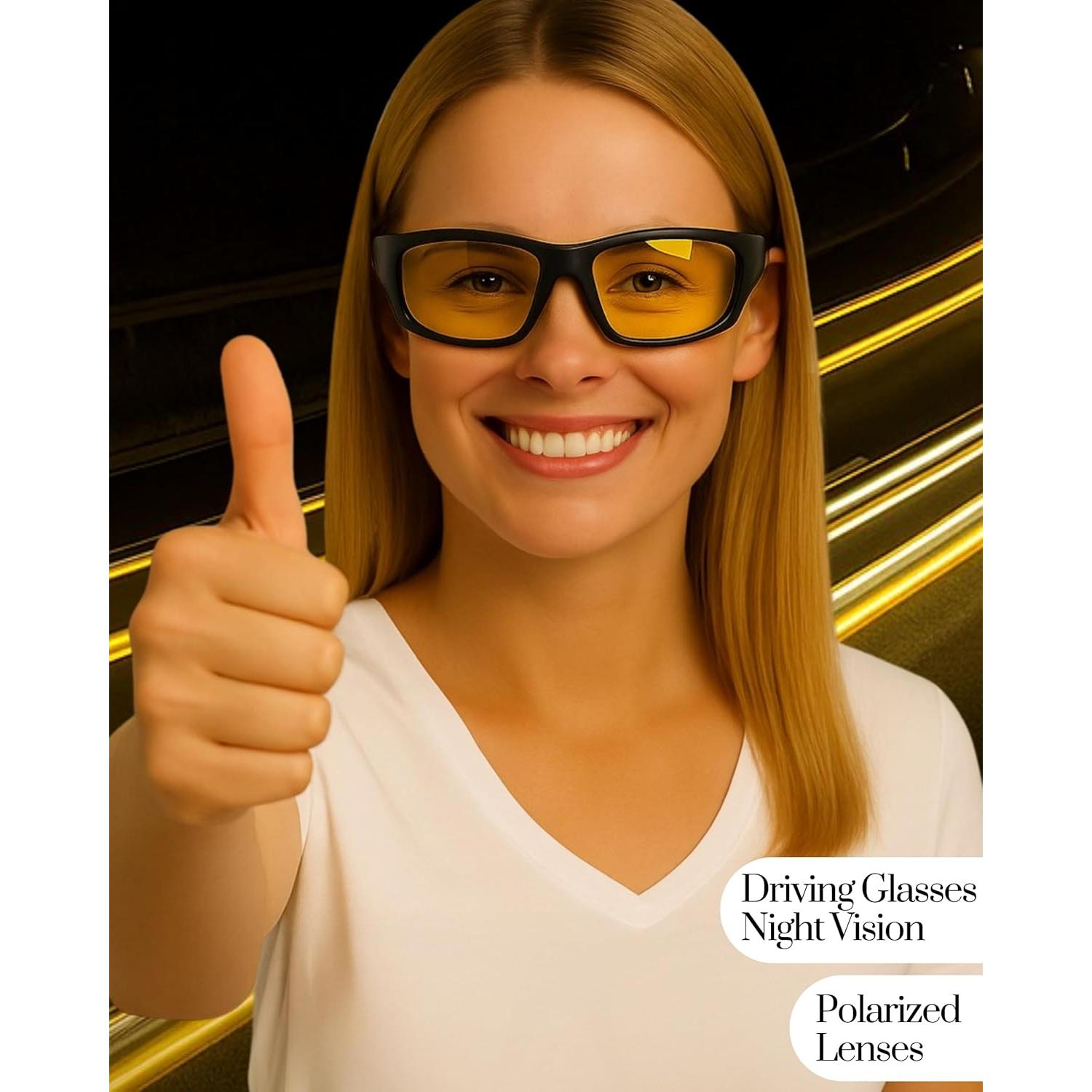 Gafas de Conducción Nocturna Polarizadas GrinderPUNCH Amarillas