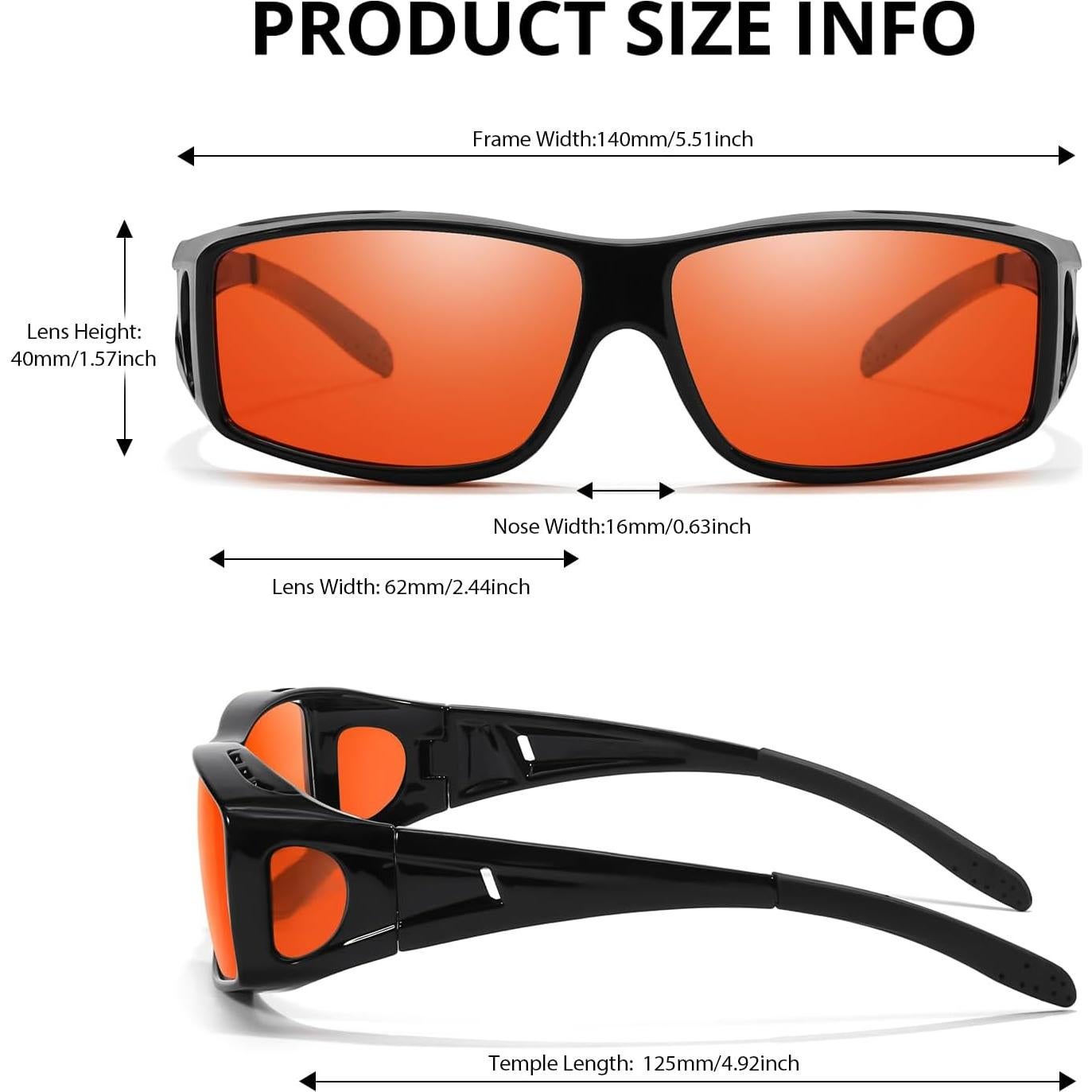 Gafas Anti Luz Azul VIEWBETTER VB0311 Naranja Ámbar Unisex