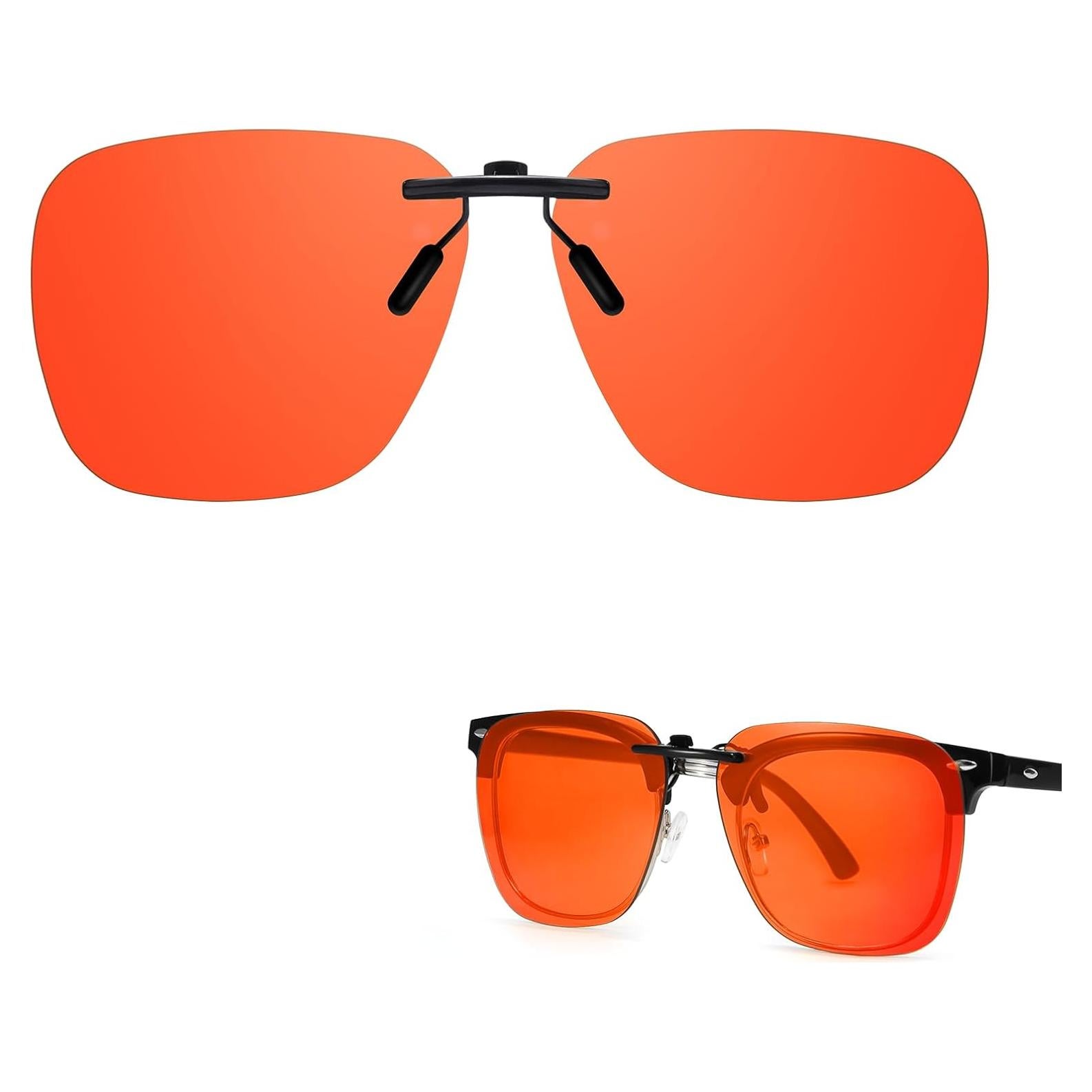 Gafas Clip-On Bloqueo Luz Azul Trysee TS103 56mm Naranja
