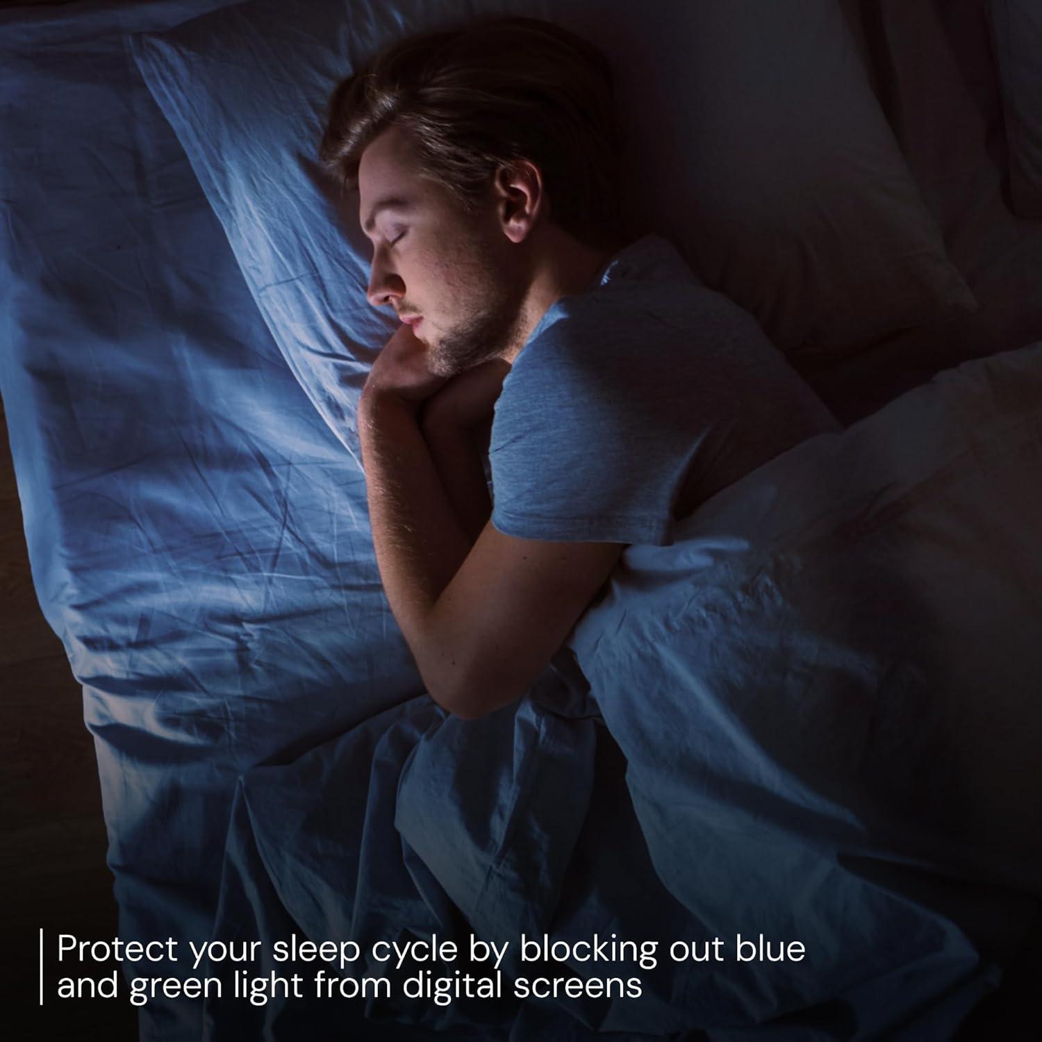 Gafas de Sueño Livho Anti Luz Azul para Computadora - Lentes Rojos