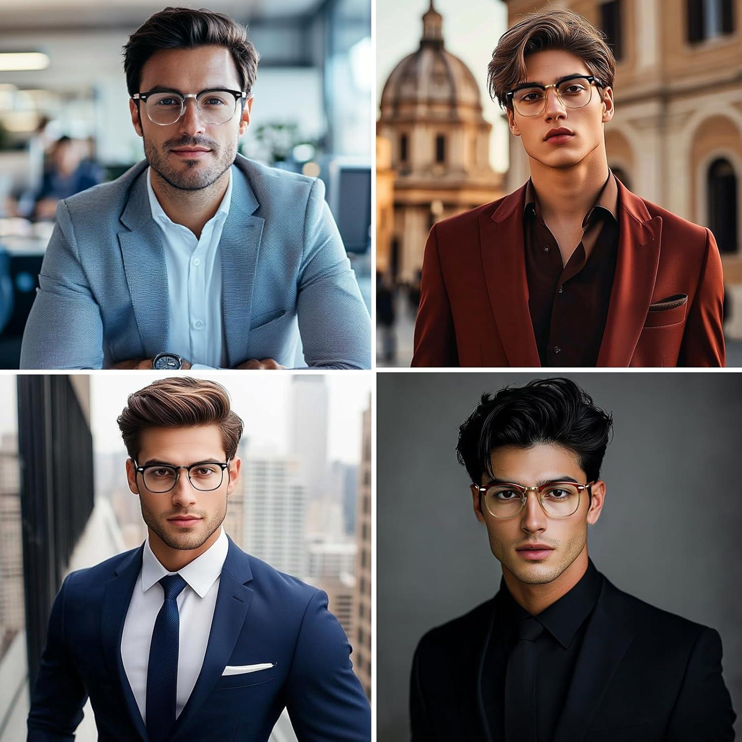 Gafas de Luz Azul WINTOO Unisex Media Montura UV400