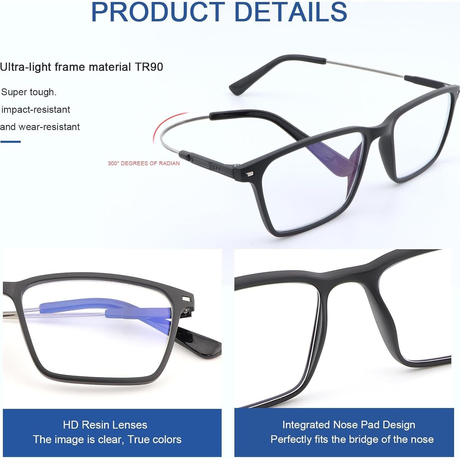 Gafas foto-cromáticas YIMI anti luz azul UV400 unisex