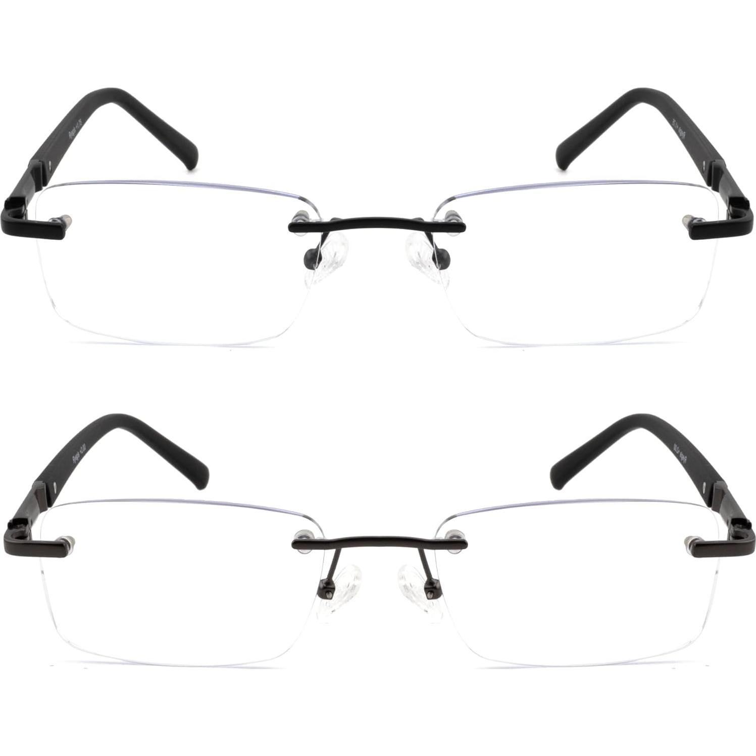 Pack 2 Lentes de Lectura Sin Montura 2.5x Filtro Luz Azul