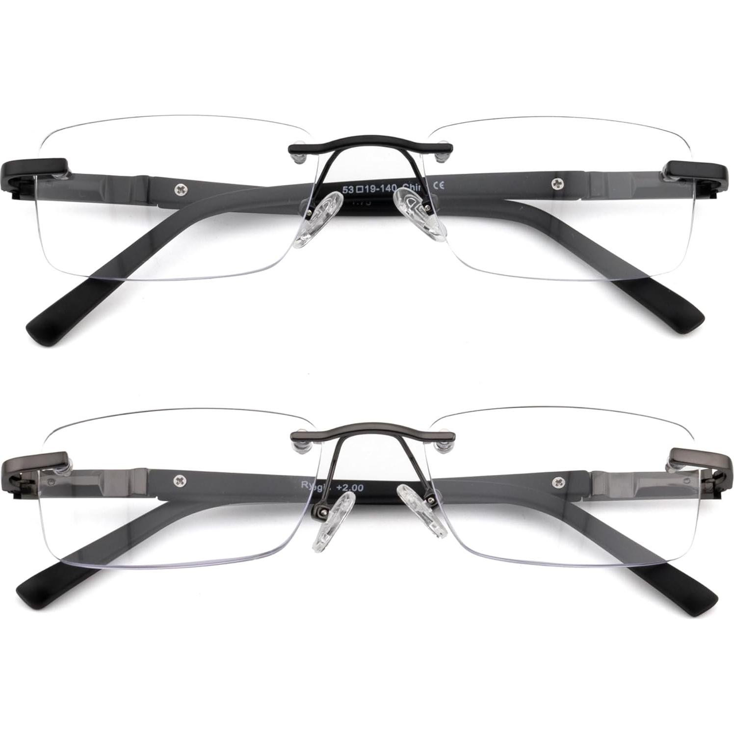 Pack 2 Lentes de Lectura Sin Montura 2.5x Filtro Luz Azul