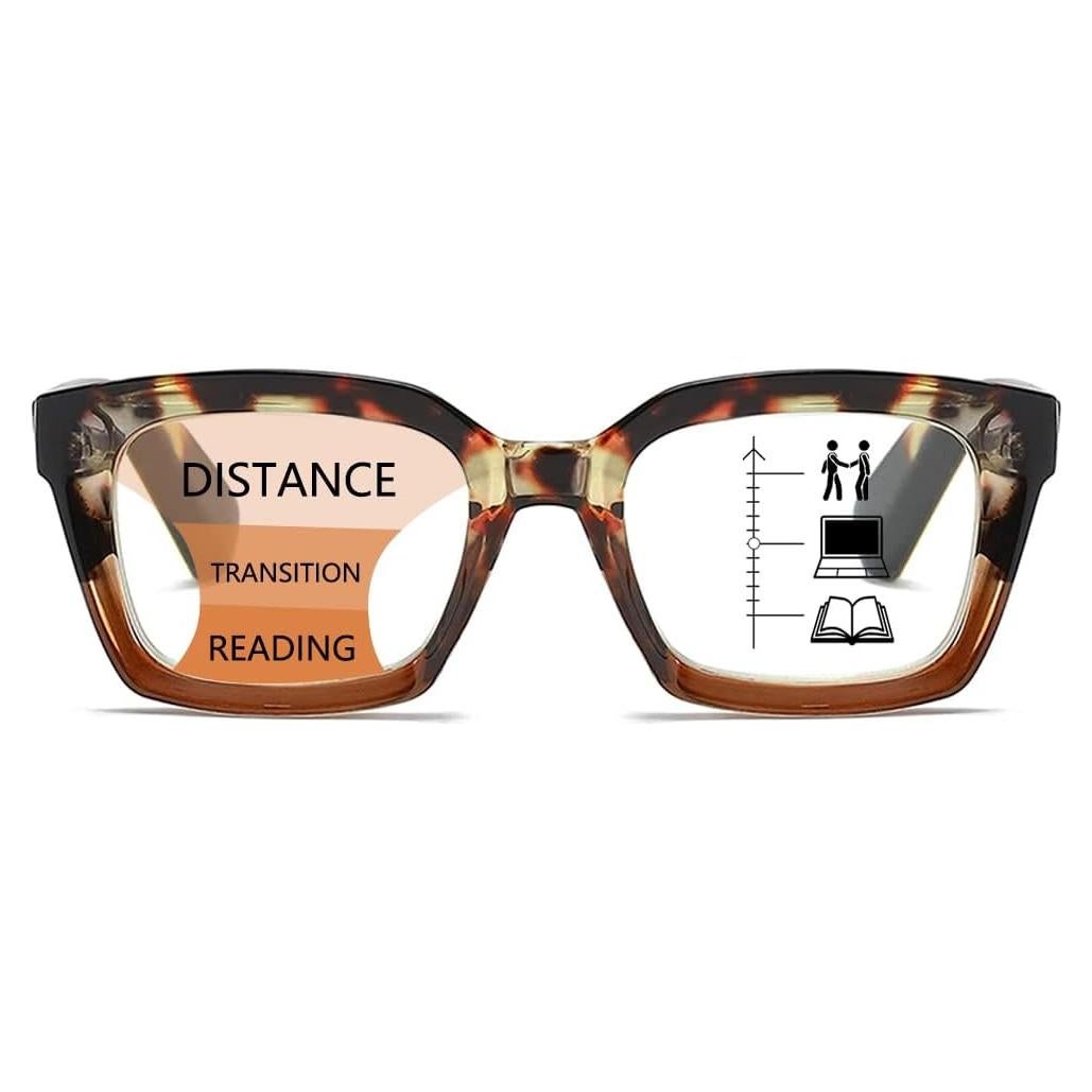 Gafas de lectura progresivas Zxyoo tortuga 2.25x anti-luz azul