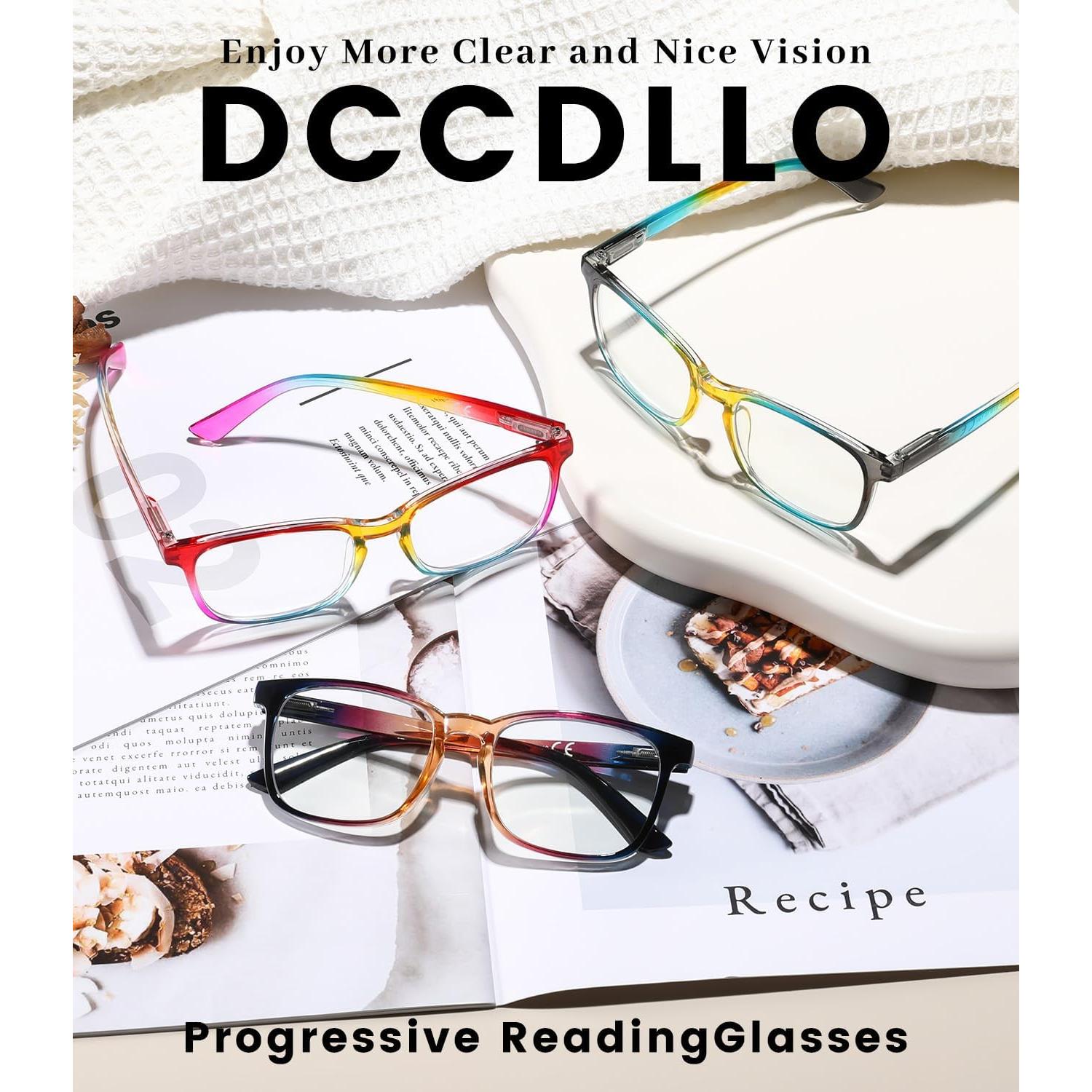 Gafas de lectura progresivas con filtro luz azul - 3 piezas