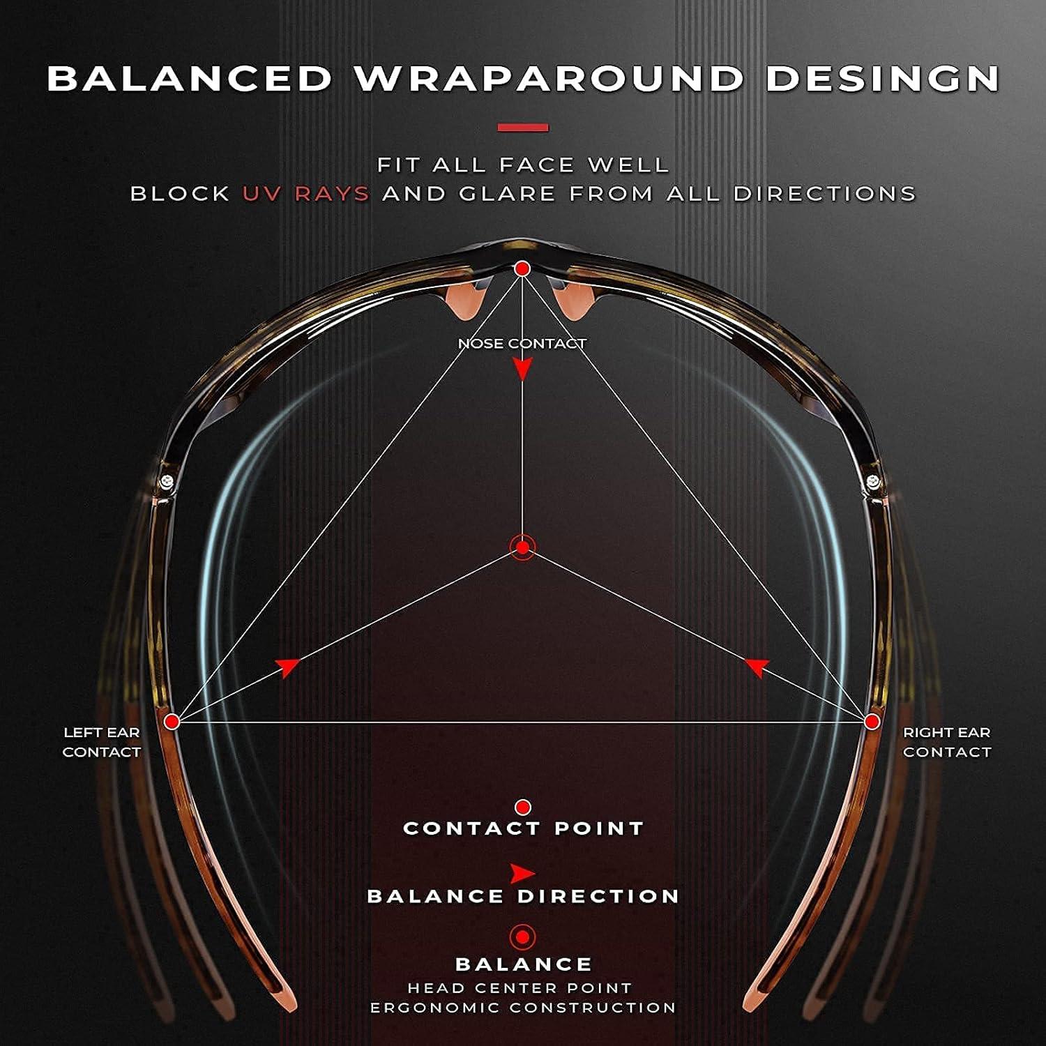 Gafas de sol deportivas CARFIA polarizadas UV400 para hombres