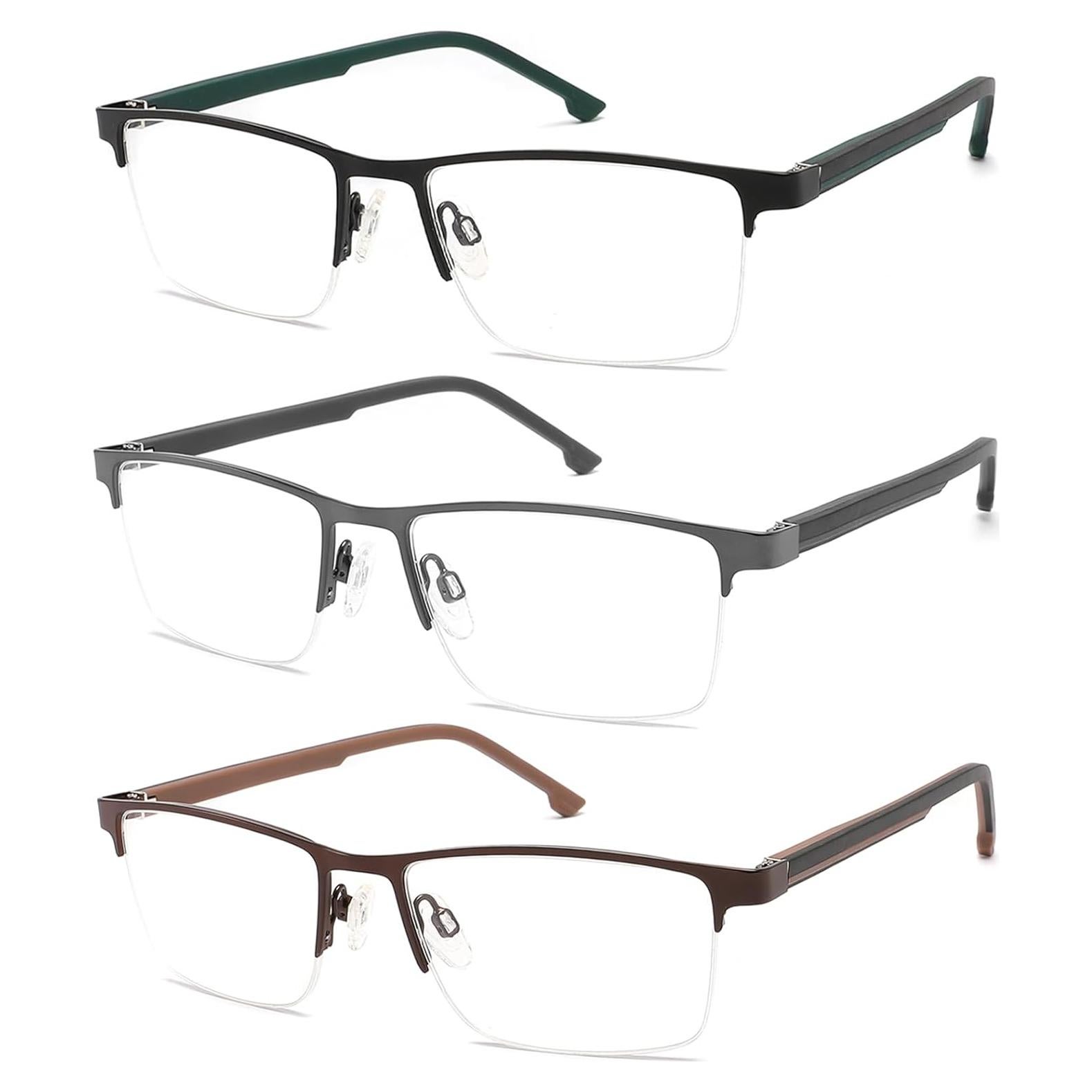 Gafas de Lectura CRGATV 3 Paquetes Anti Luz Azul UV400