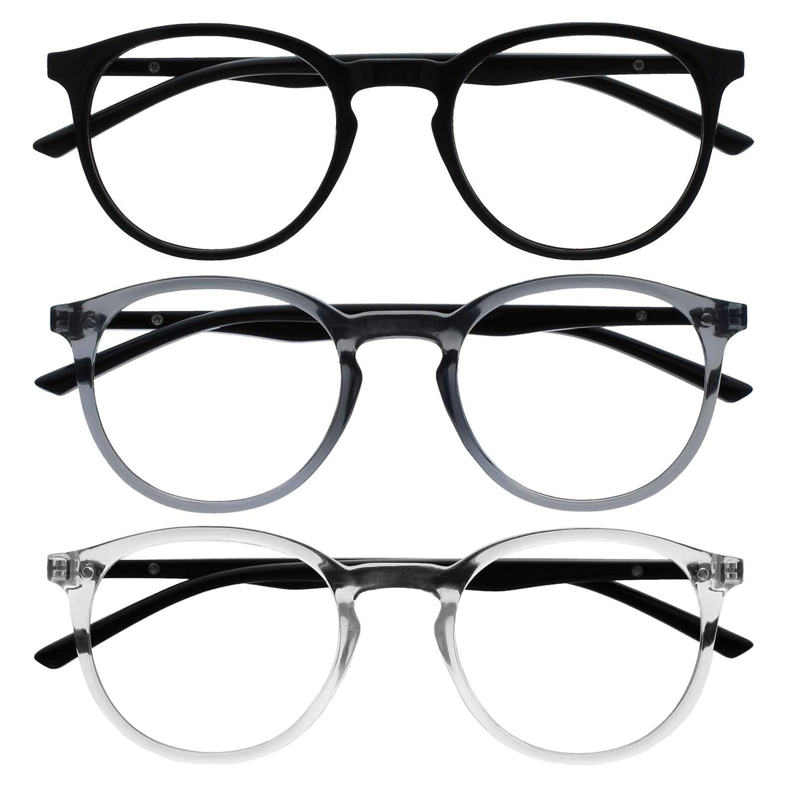 Gafas de Bloqueo de Luz Azul Opulize MET Unisex - Paquete de 3