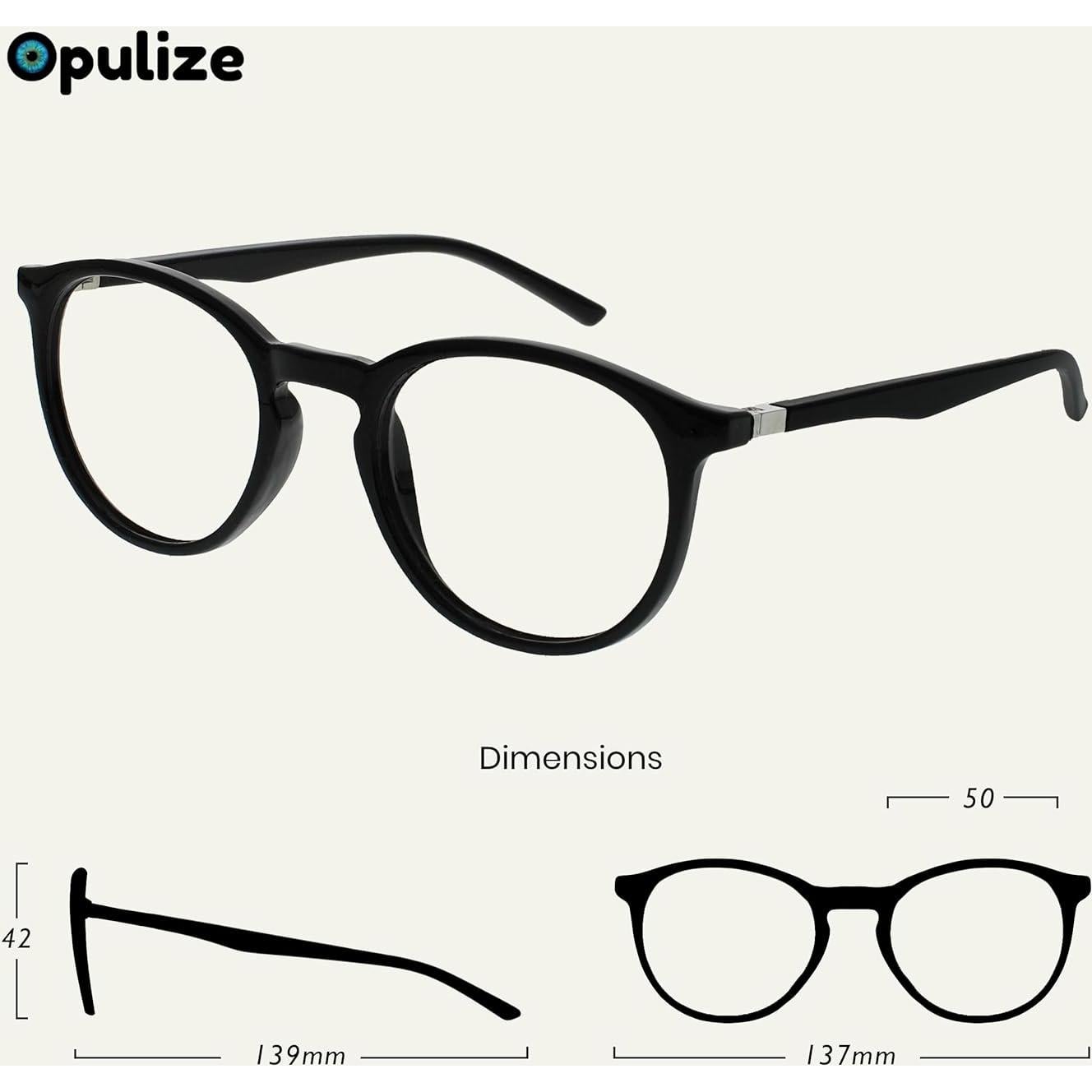 Gafas de Bloqueo de Luz Azul Opulize MET Unisex - Paquete de 3