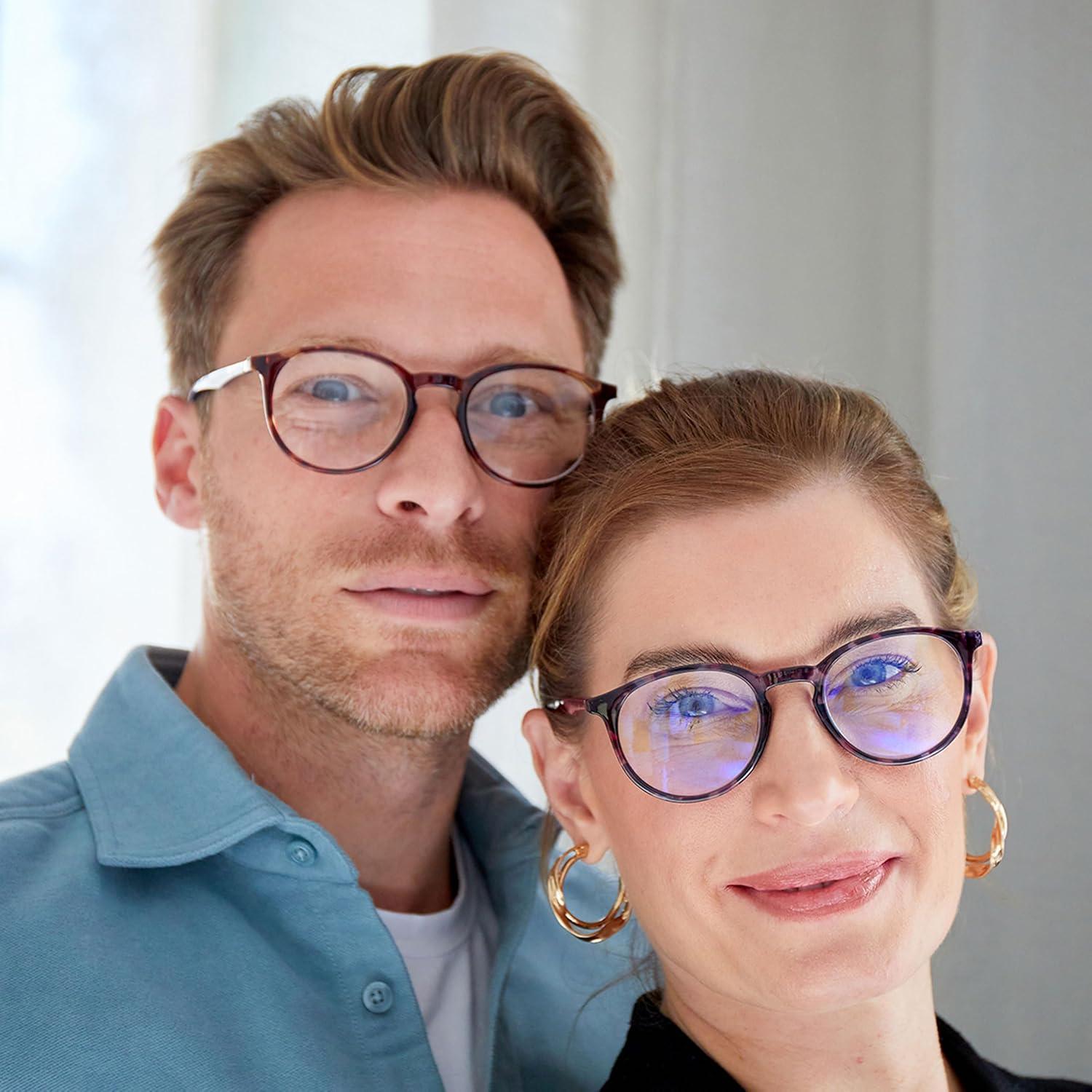 Gafas de Bloqueo de Luz Azul Opulize MET Unisex - Paquete de 3