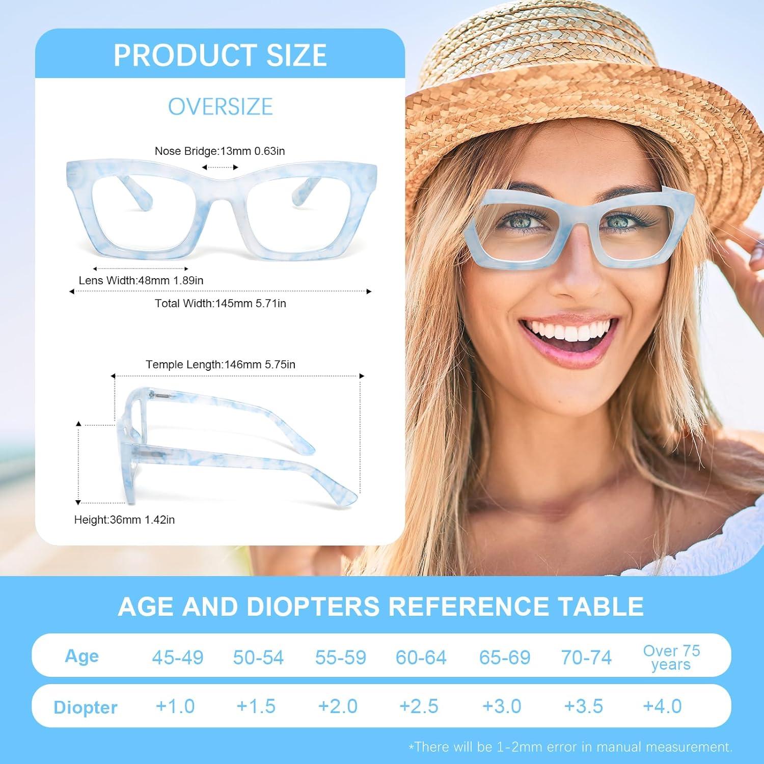 Gafas de Lectura KoKoBin para Mujeres - Bloqueo Luz Azul - 2 Paquetes