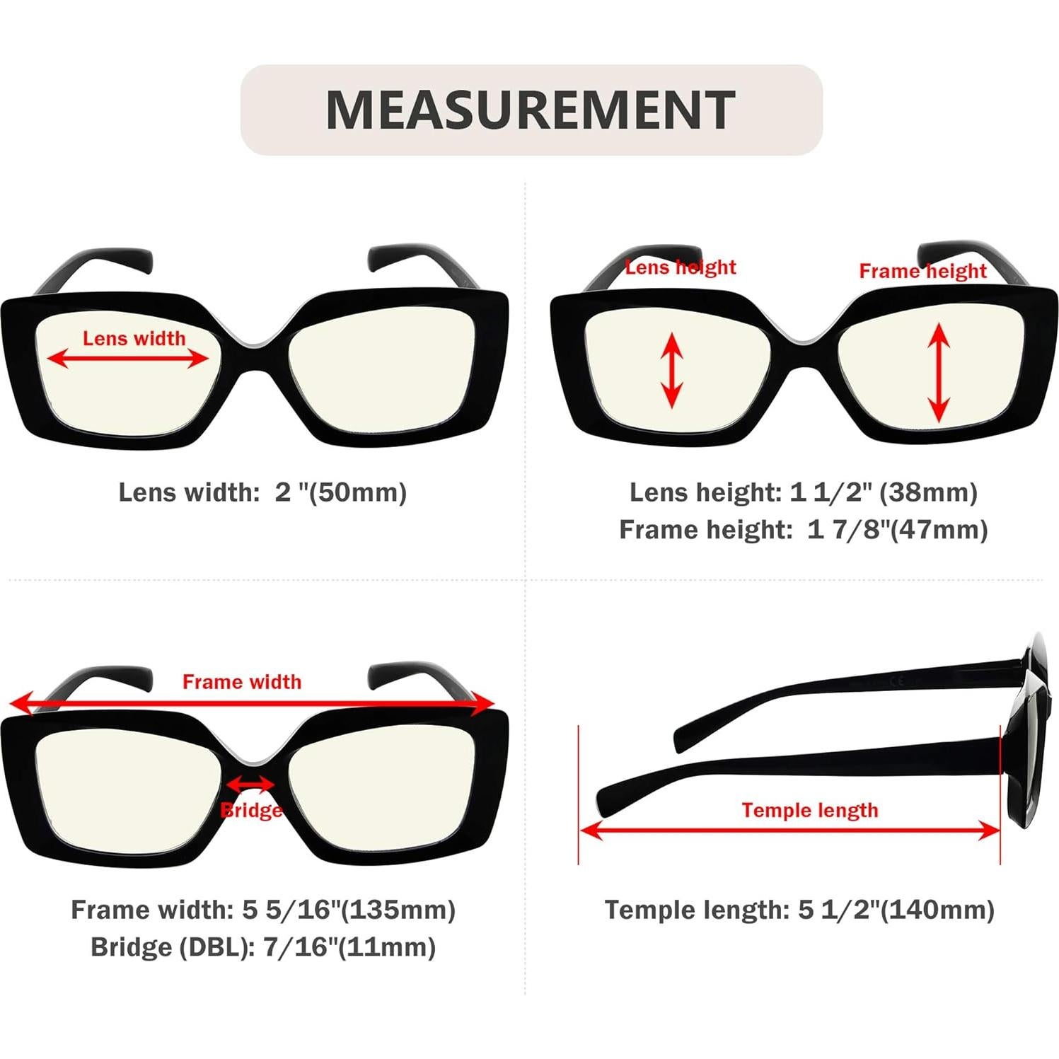 Gafas de Lectura Eyekepper 4-Pack Mujeres +1.5 Bloqueo Luz Azul