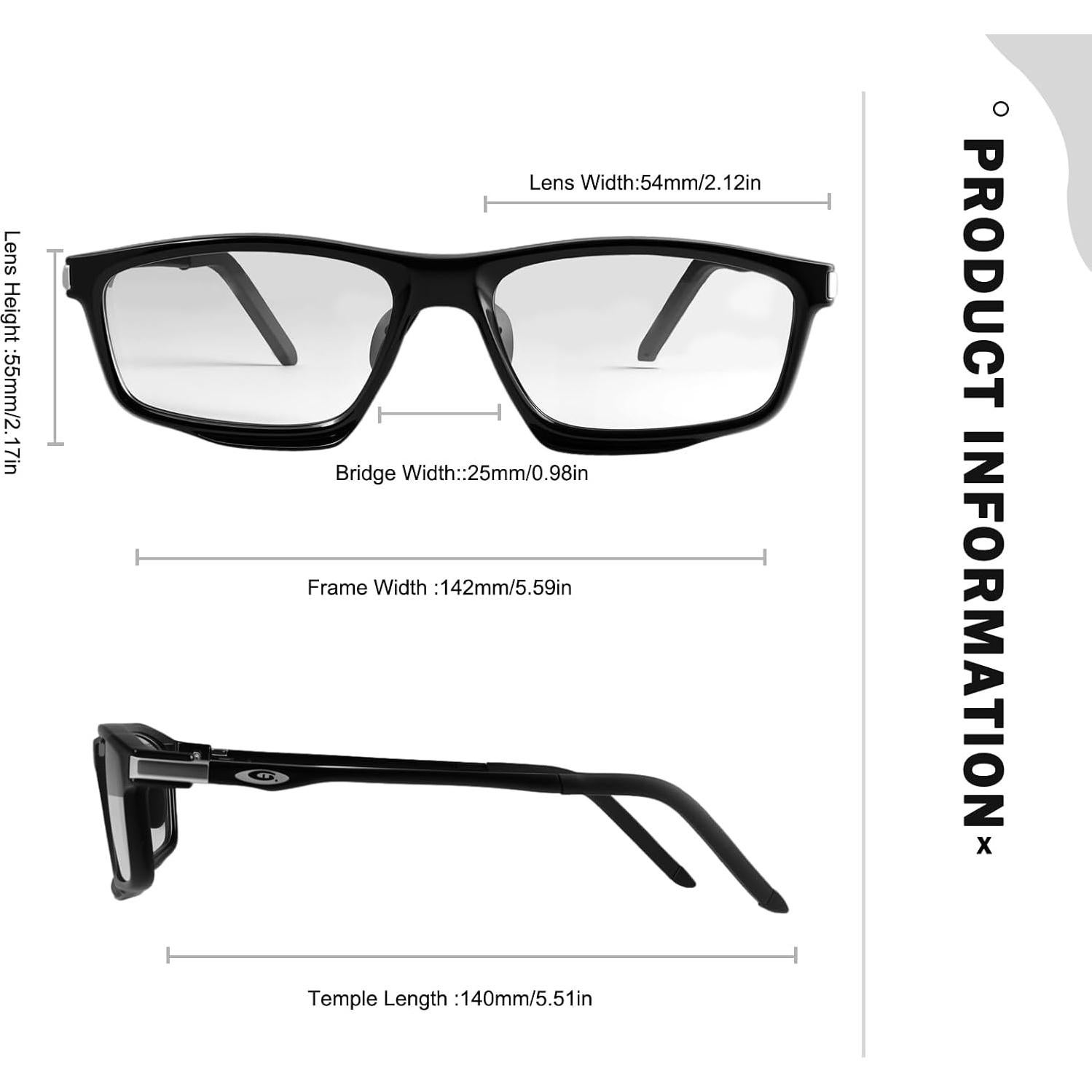 Gafas fotocromáticas PEEPAI anti-luz azul 54mm unisex