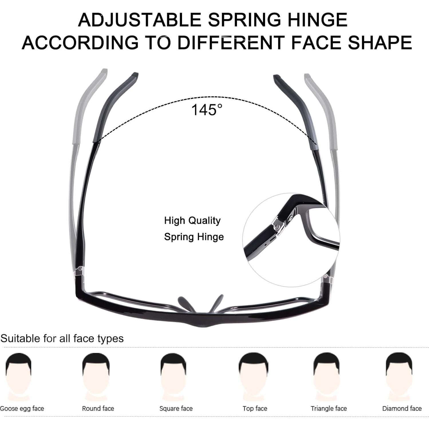 Gafas fotocromáticas PEEPAI anti-luz azul 54mm unisex