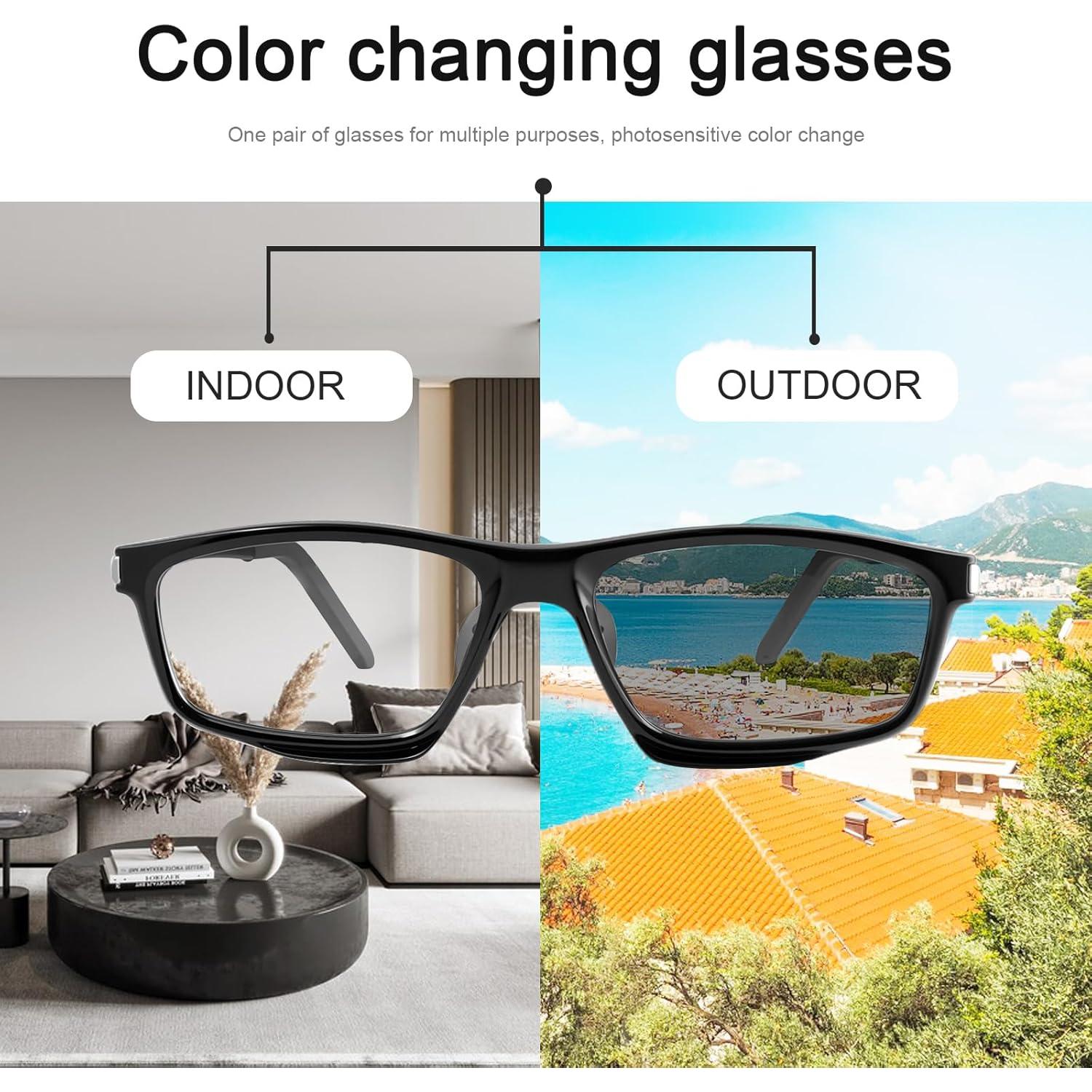 Gafas fotocromáticas PEEPAI anti-luz azul 54mm unisex