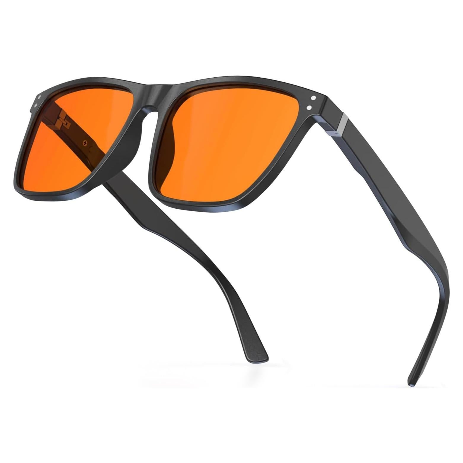 Gafas Bloqueadoras de Luz Azul Bloomoak Naranja 99% Anti Fatiga