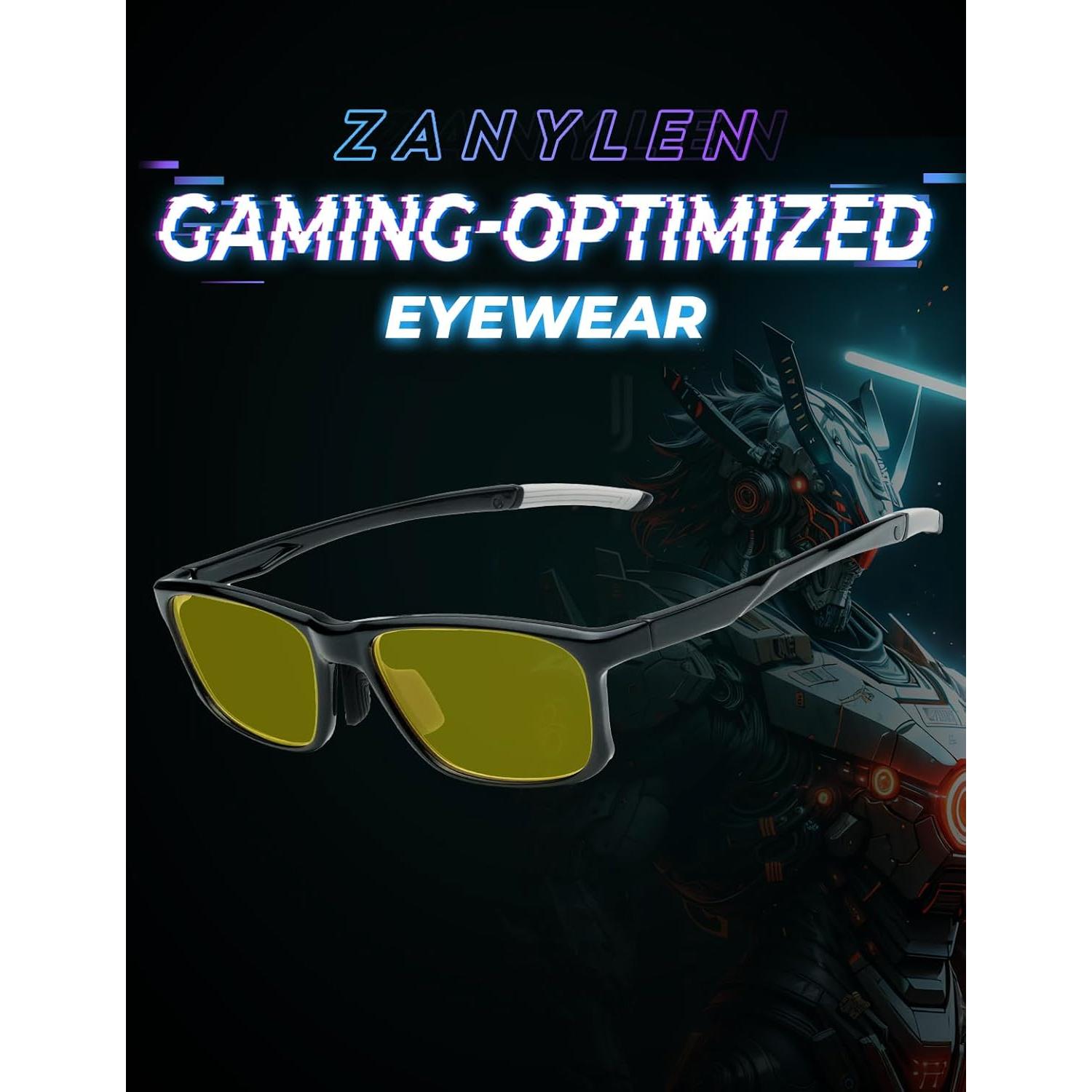Gafas de Juego ZanyLen Bloqueo Luz Azul para Hombres