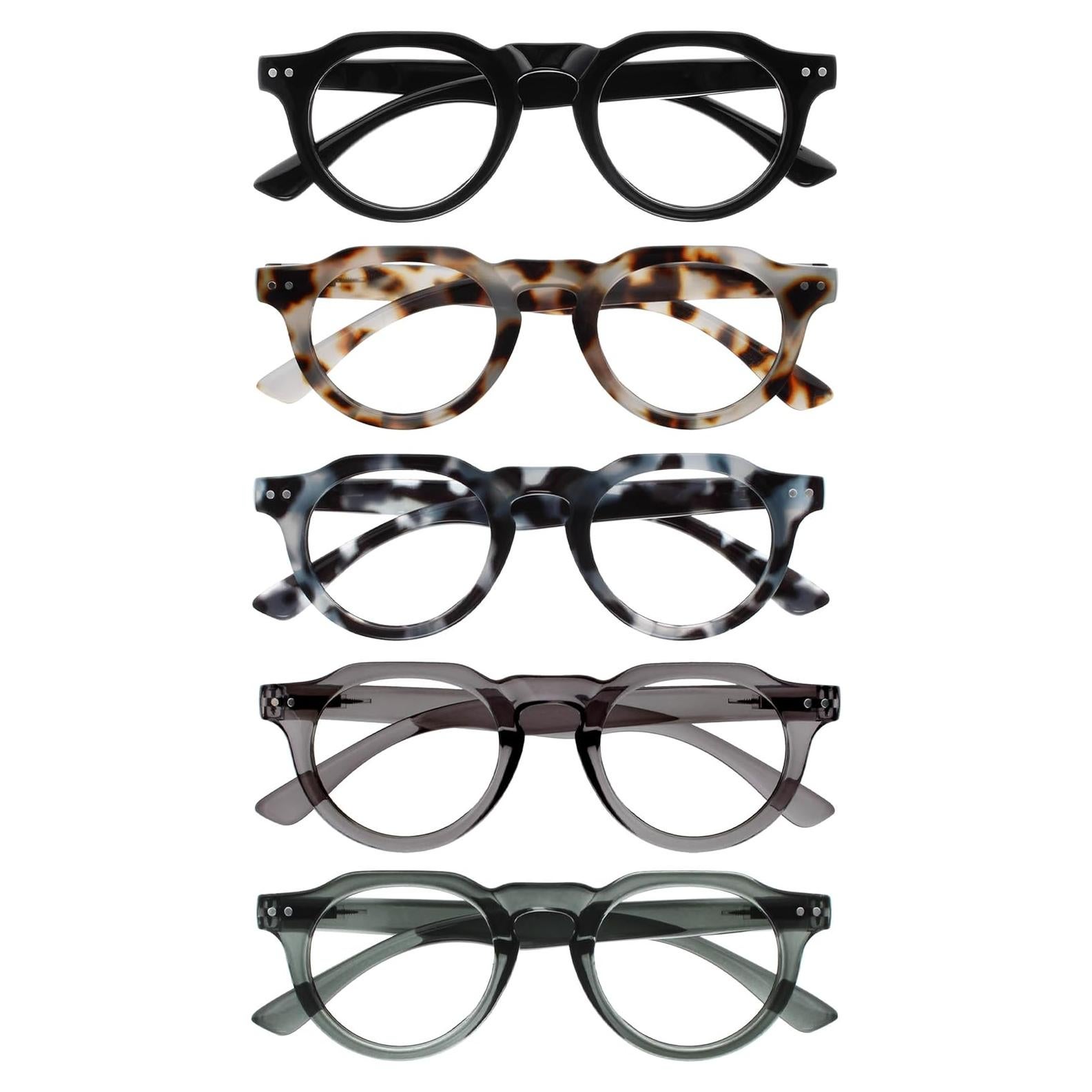 Gafas de Lectura OPULIZE RIO Filtro Luz Azul +1.5 Paquete 5