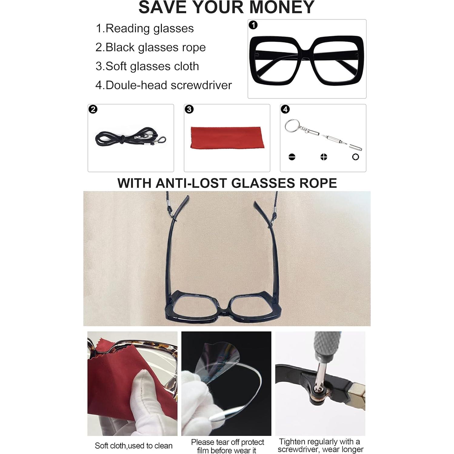 Gafas de Lectura Bifocales OCCI CHIARI 3.0x Vintage Grandes