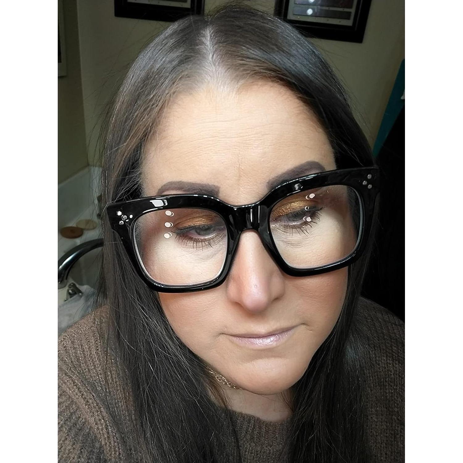 Gafas de Bloqueo de Luz Azul FEISEDY Marco Negro 51mm