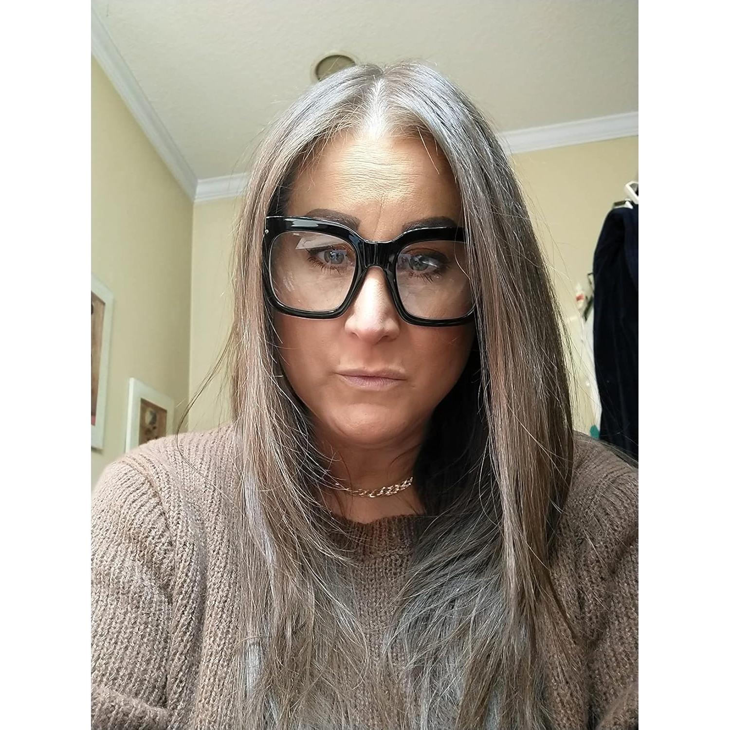 Gafas de Bloqueo de Luz Azul FEISEDY Marco Negro 51mm